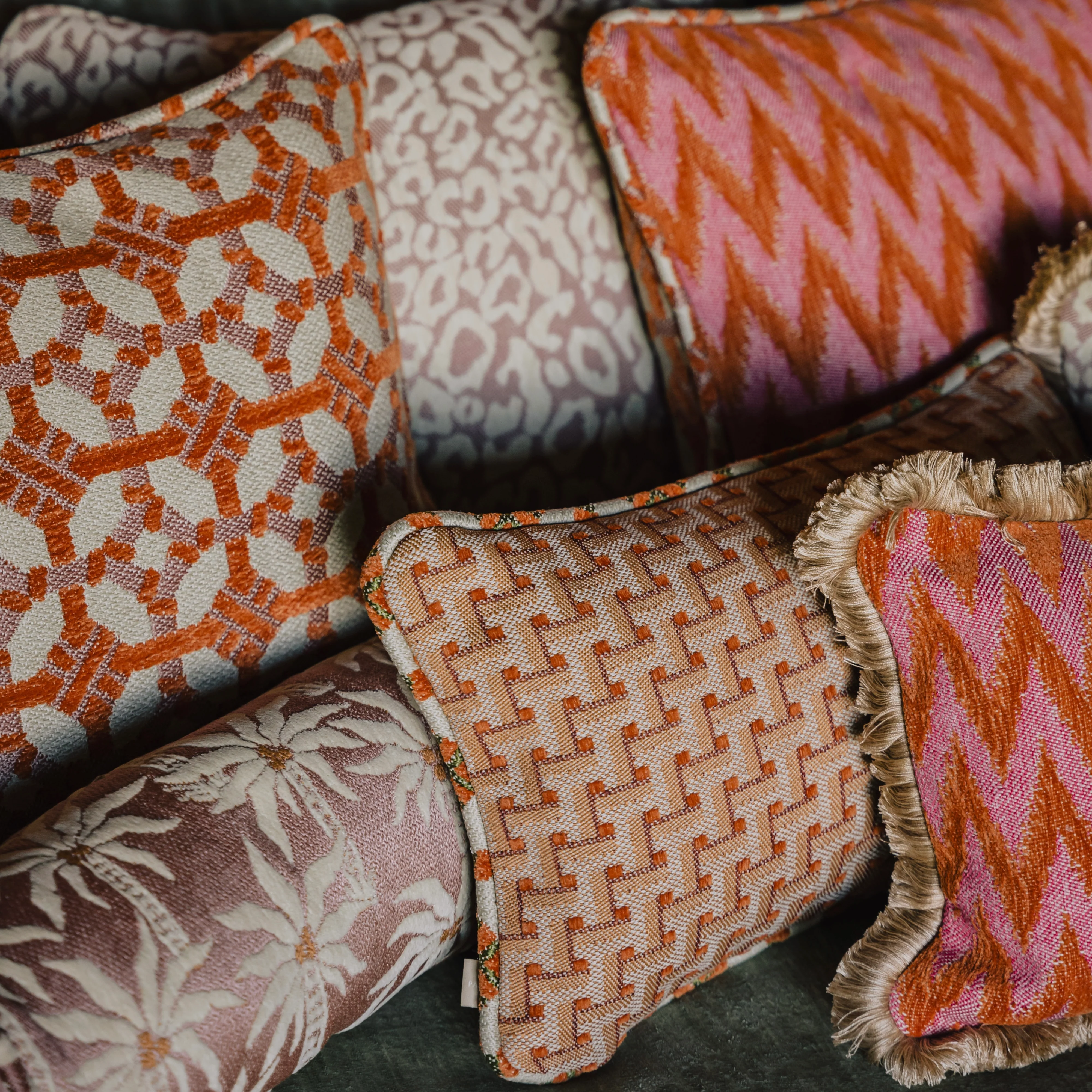 Bolster Laura Rose & Ecru - Image 3