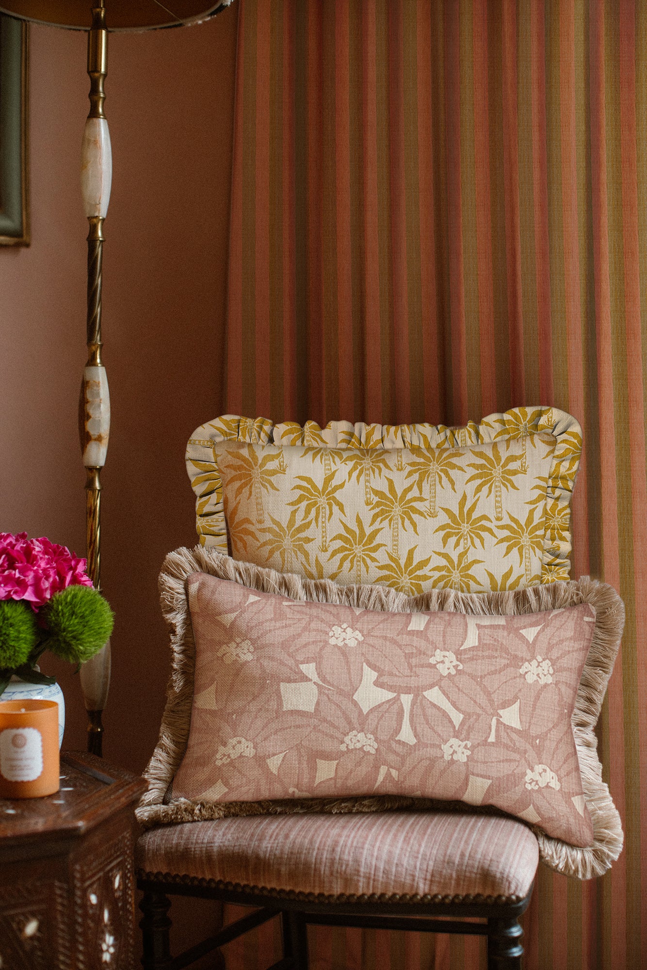 Cushion Michelle Vintage Rose (50x30cm) - Image 4