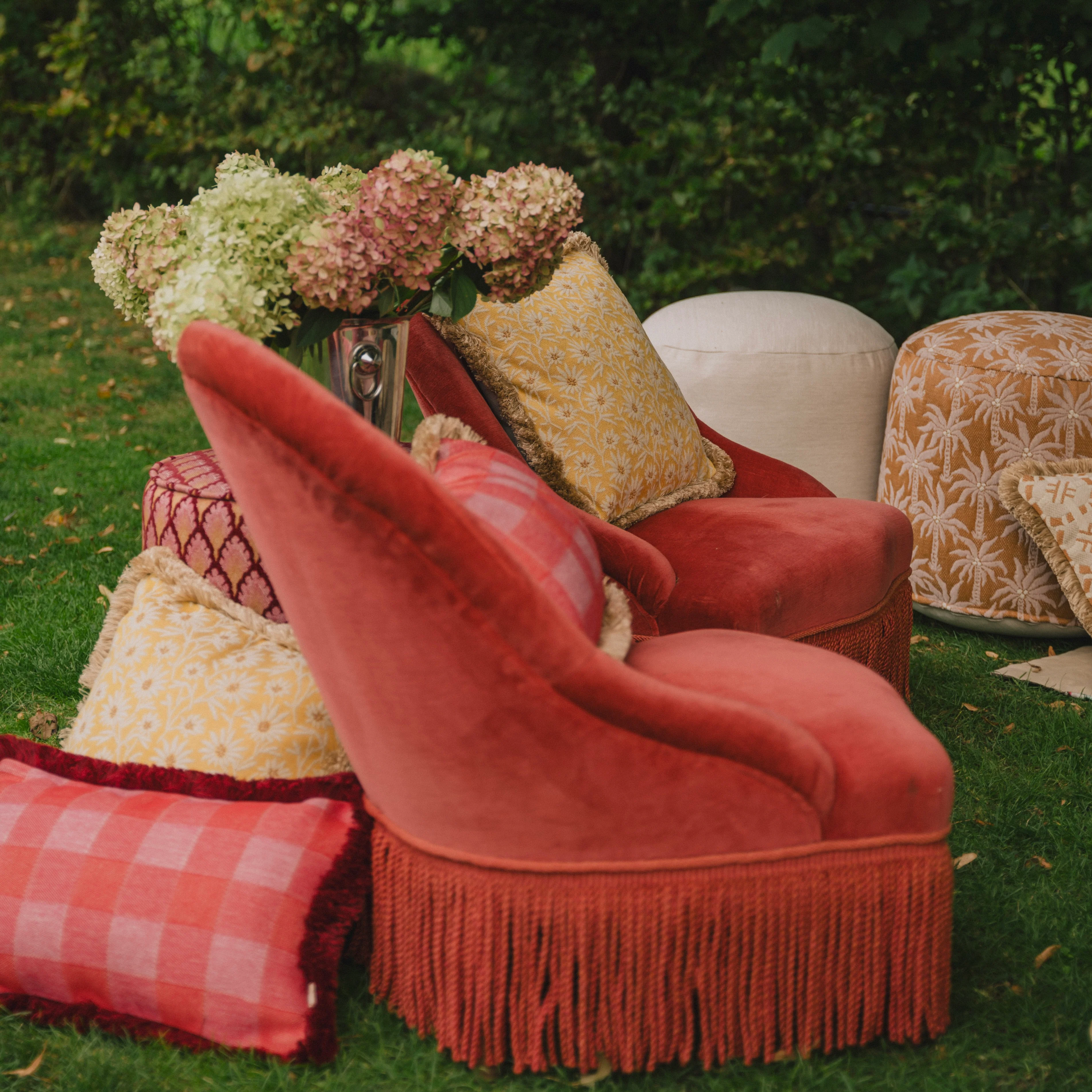 Cushion Brigitte Chili & Pink - Image 2