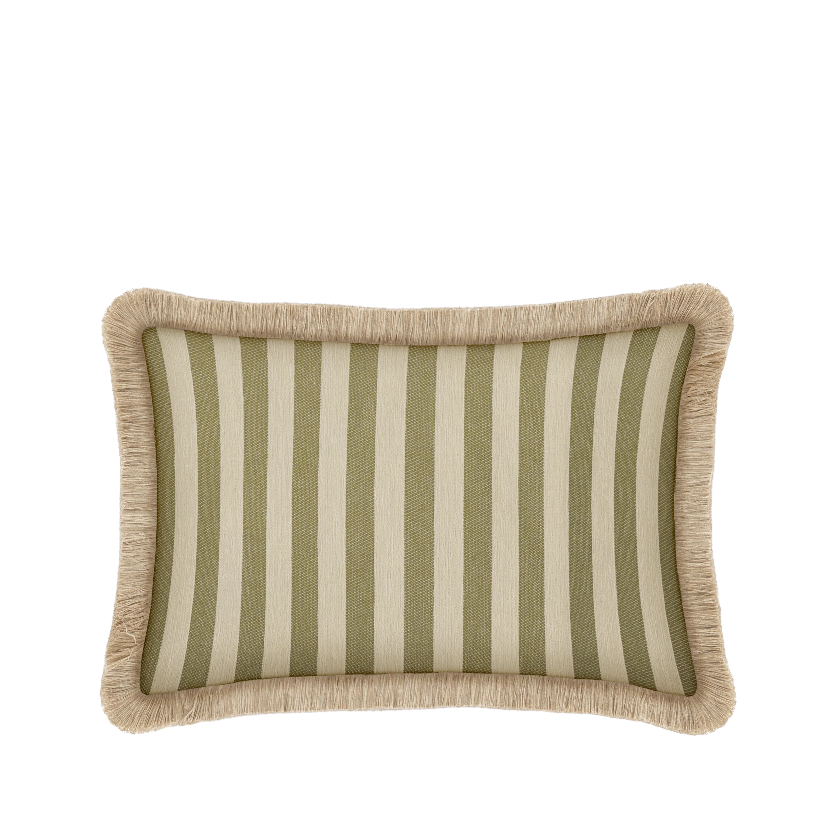 Cushion Jackie Olive & Ecru
