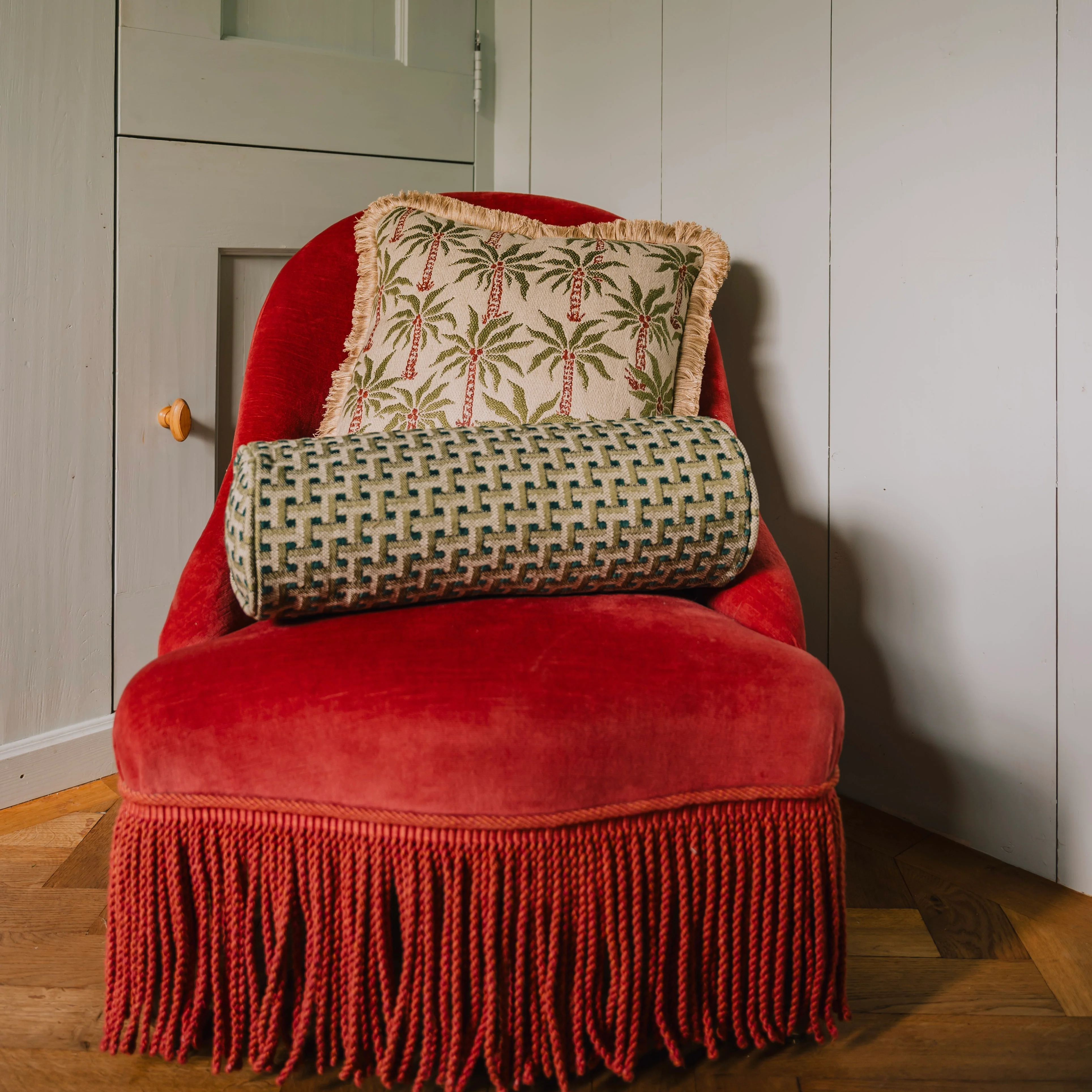 Cushion Laura Olive & Spice - Image 4