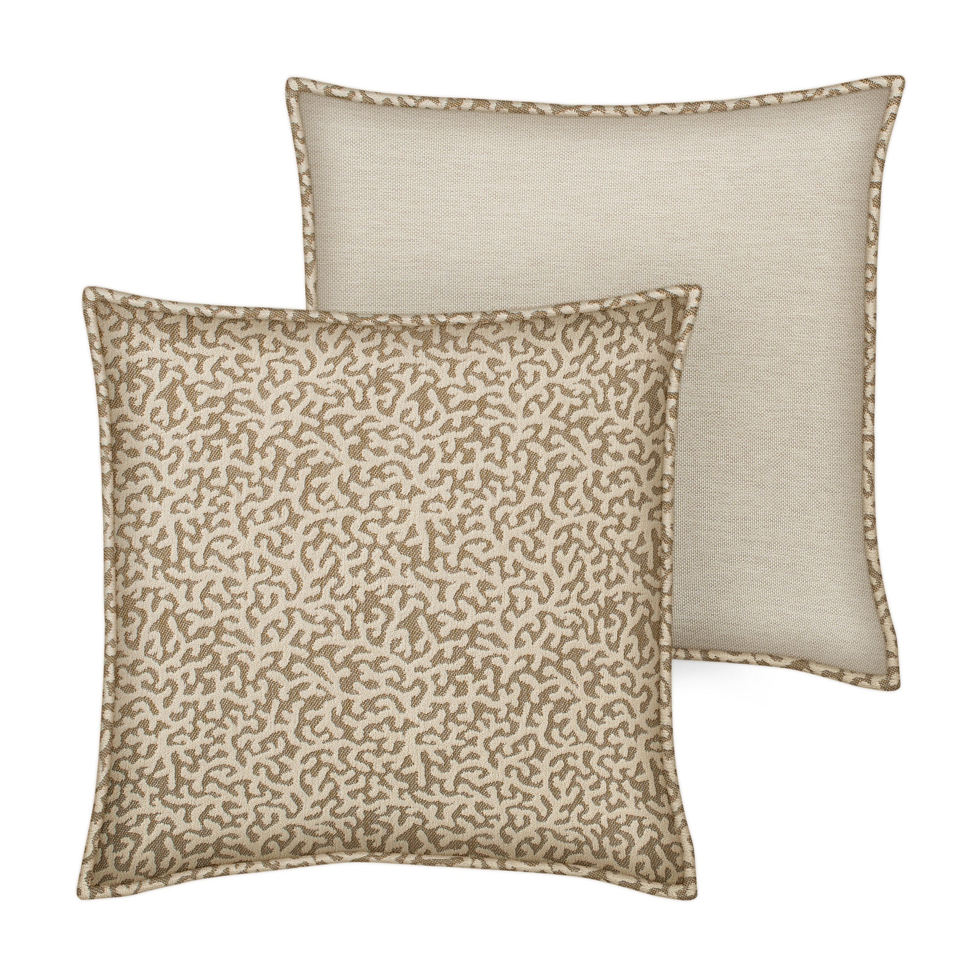Cushion Lauren Sand & Ecru - Image 4