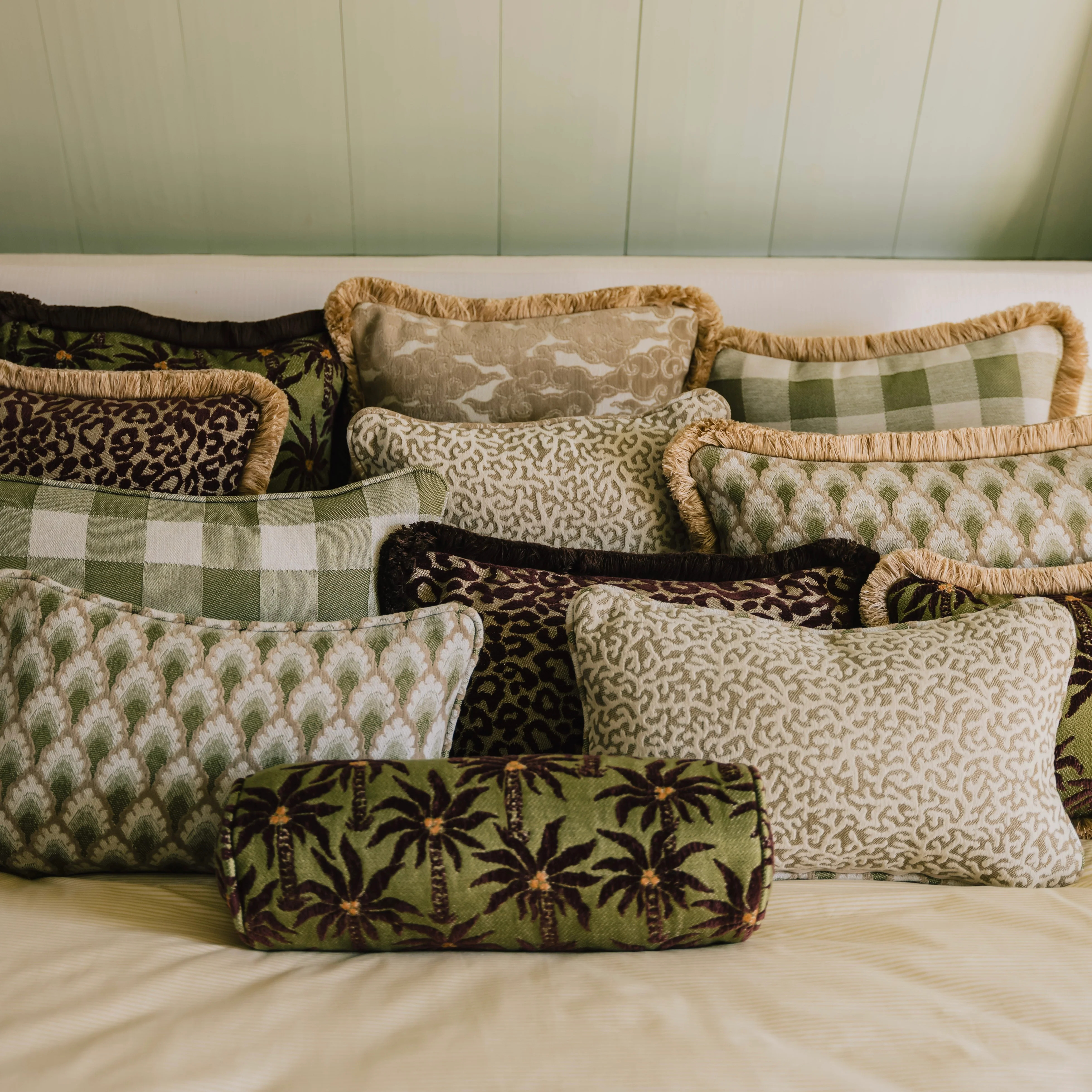 Cushion Lauren Sand & Ecru - Image 6
