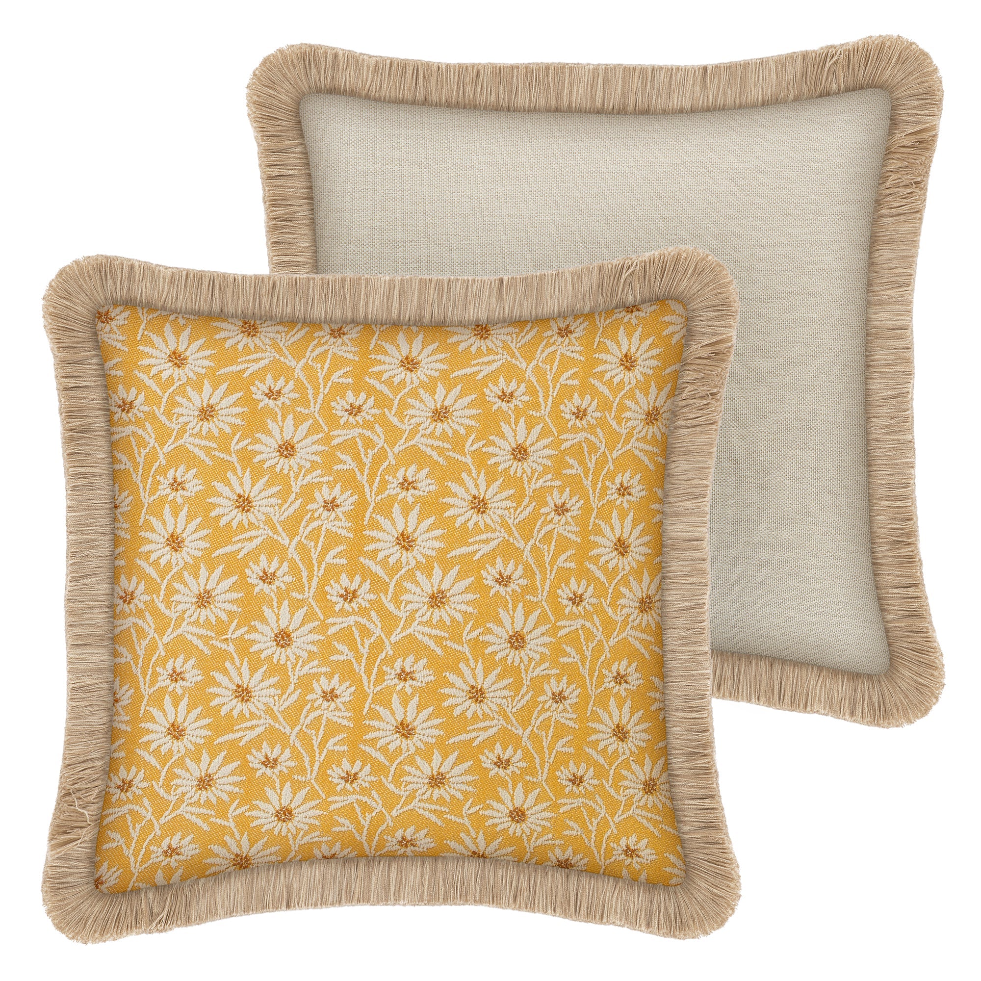 Cushion Mako Sunflower & Ecru - Image 4