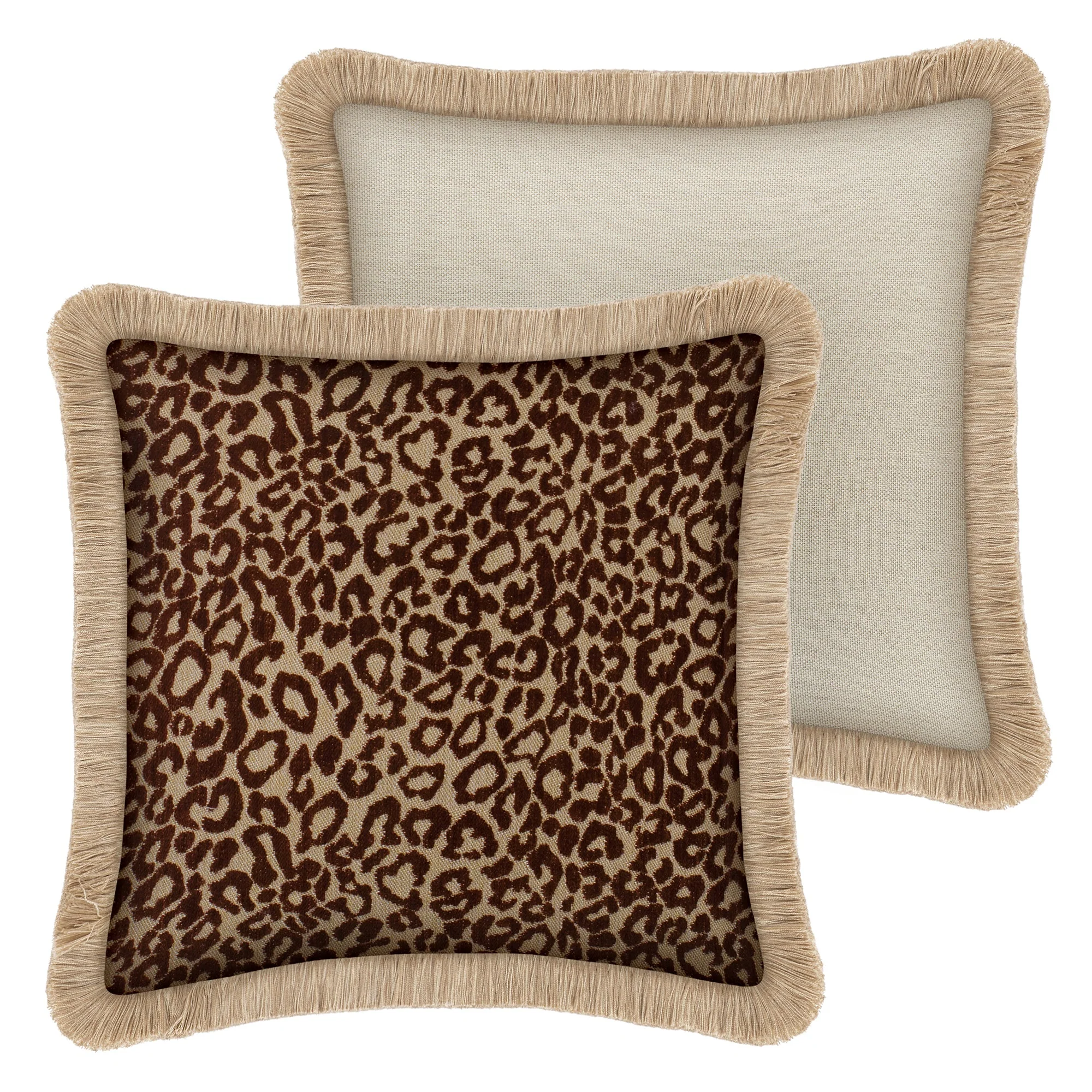 Cushion Maya Chocolate & Raffia - Image 4