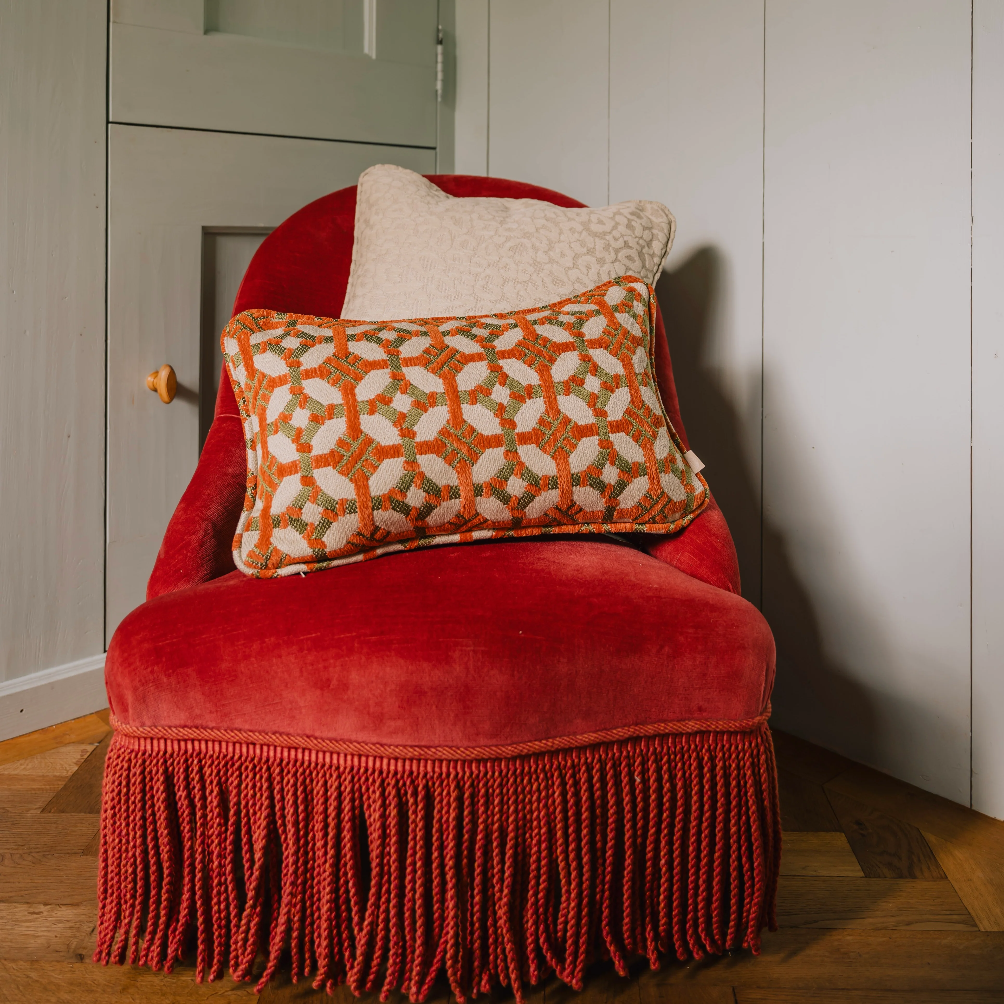 Cushion Maya Sand & Ecru - Image 2
