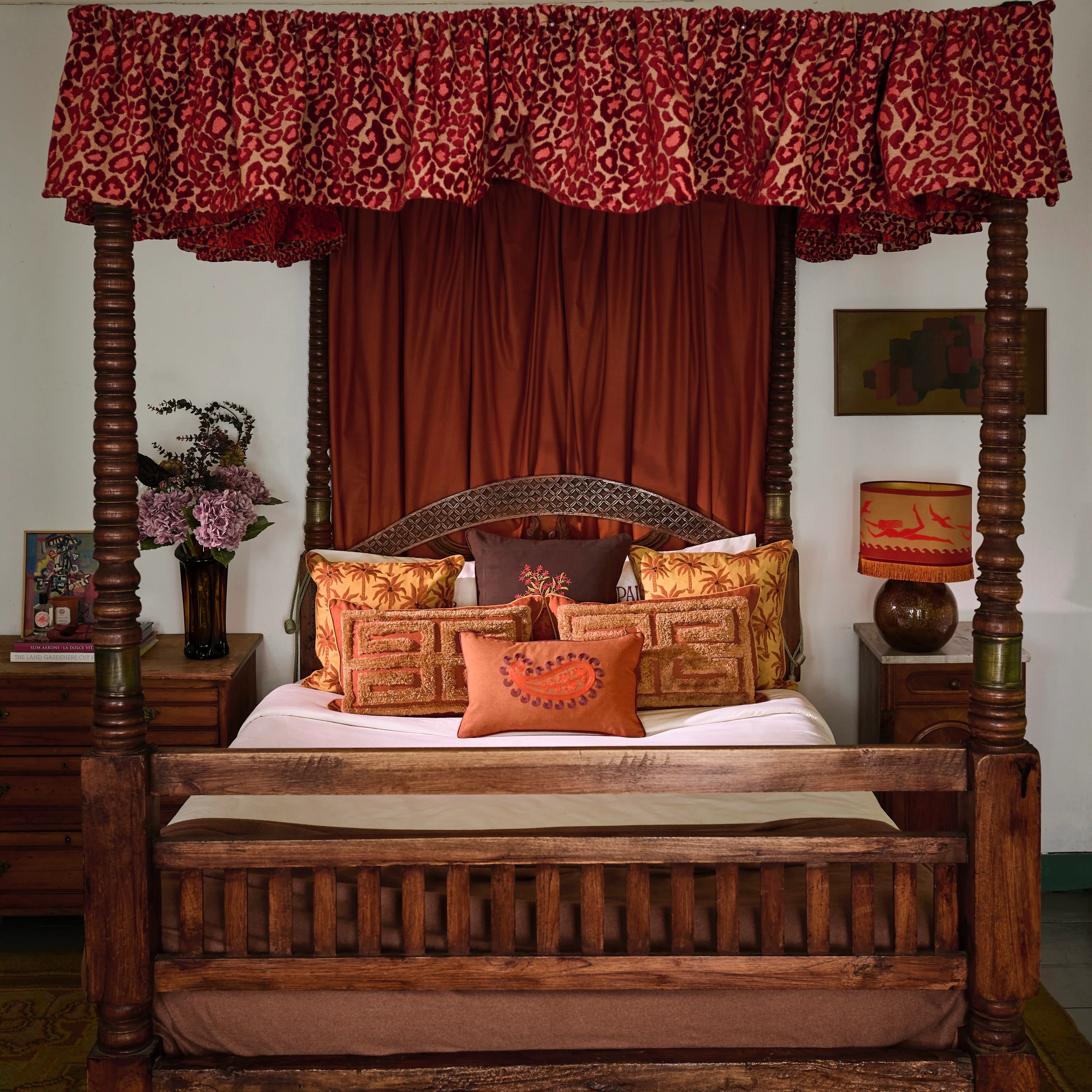 Double sided cushion Siena Spice & Coral - Image 6