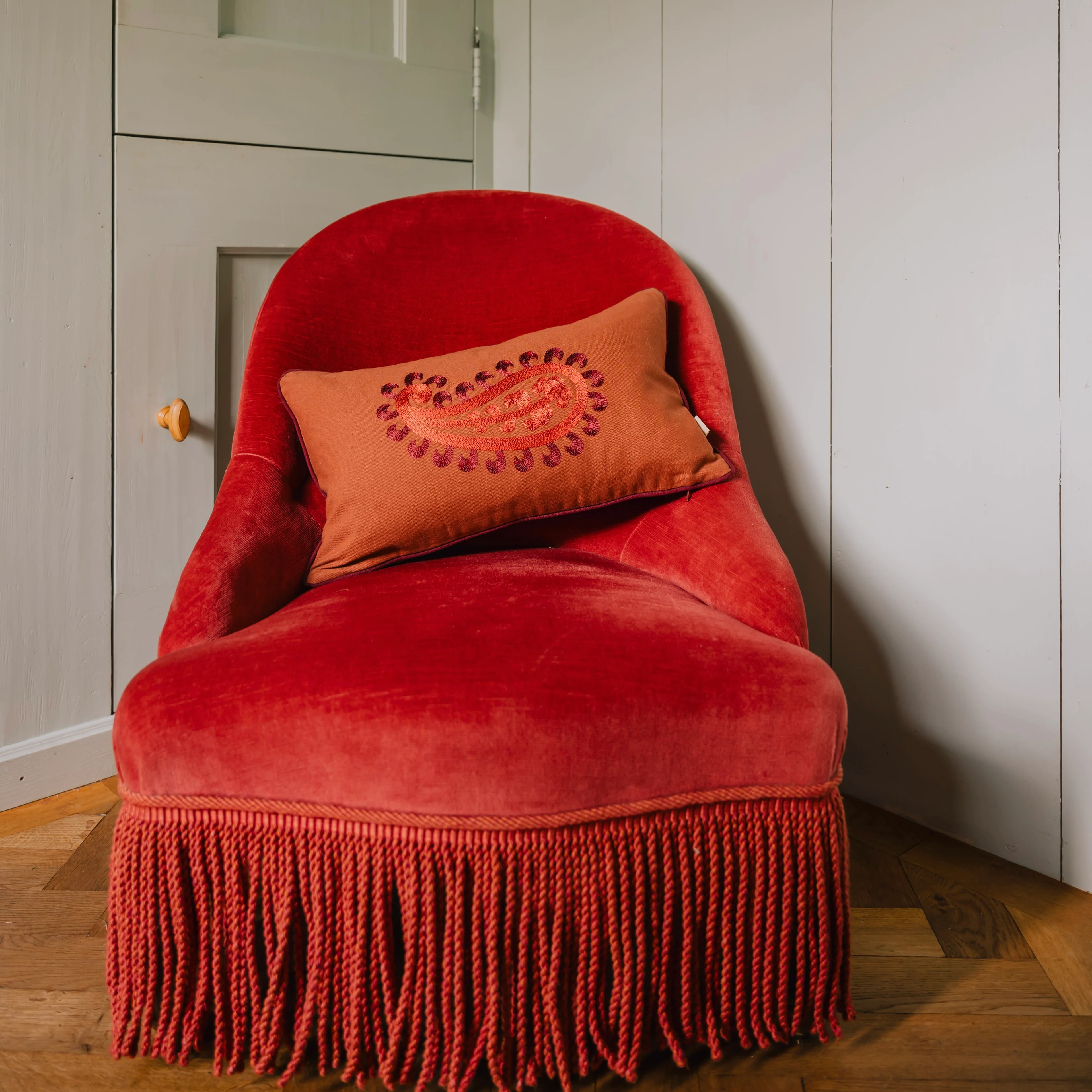 Double sided cushion Siena Spice & Coral - Image 7