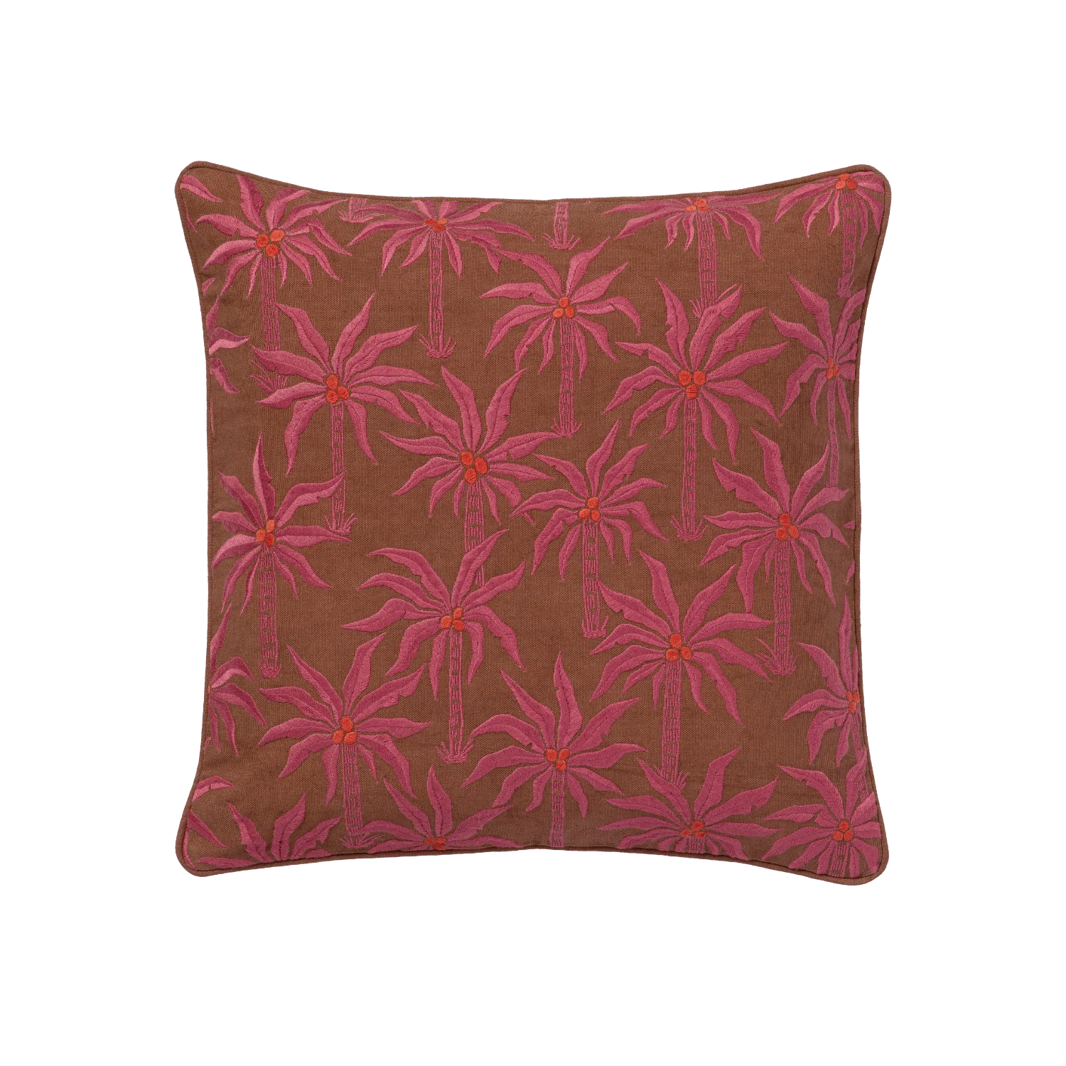 Cushion Laura Cinnamon & Orchid