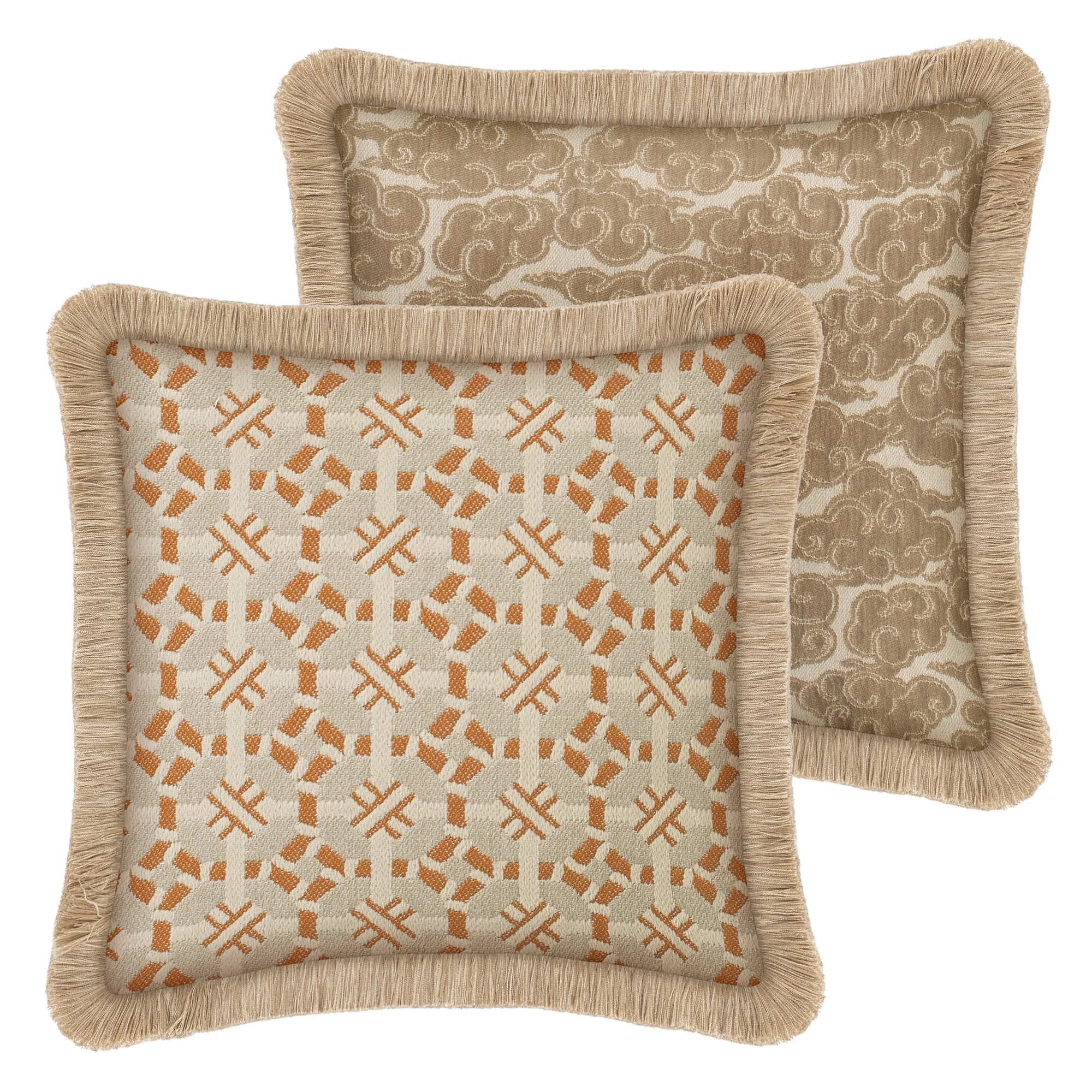 Double sided cushion Coco Caramel & Sand x Yin Sand & Ecru