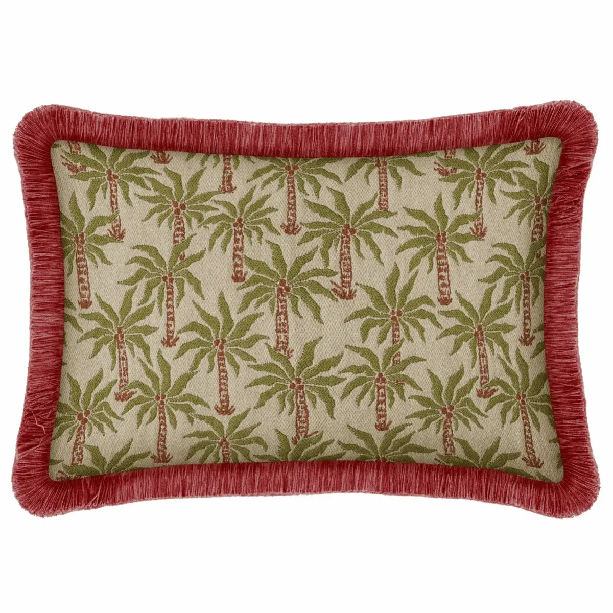 Double sided cushion Laura Olive & Spice x Maya Rose & Ecru - Image 3