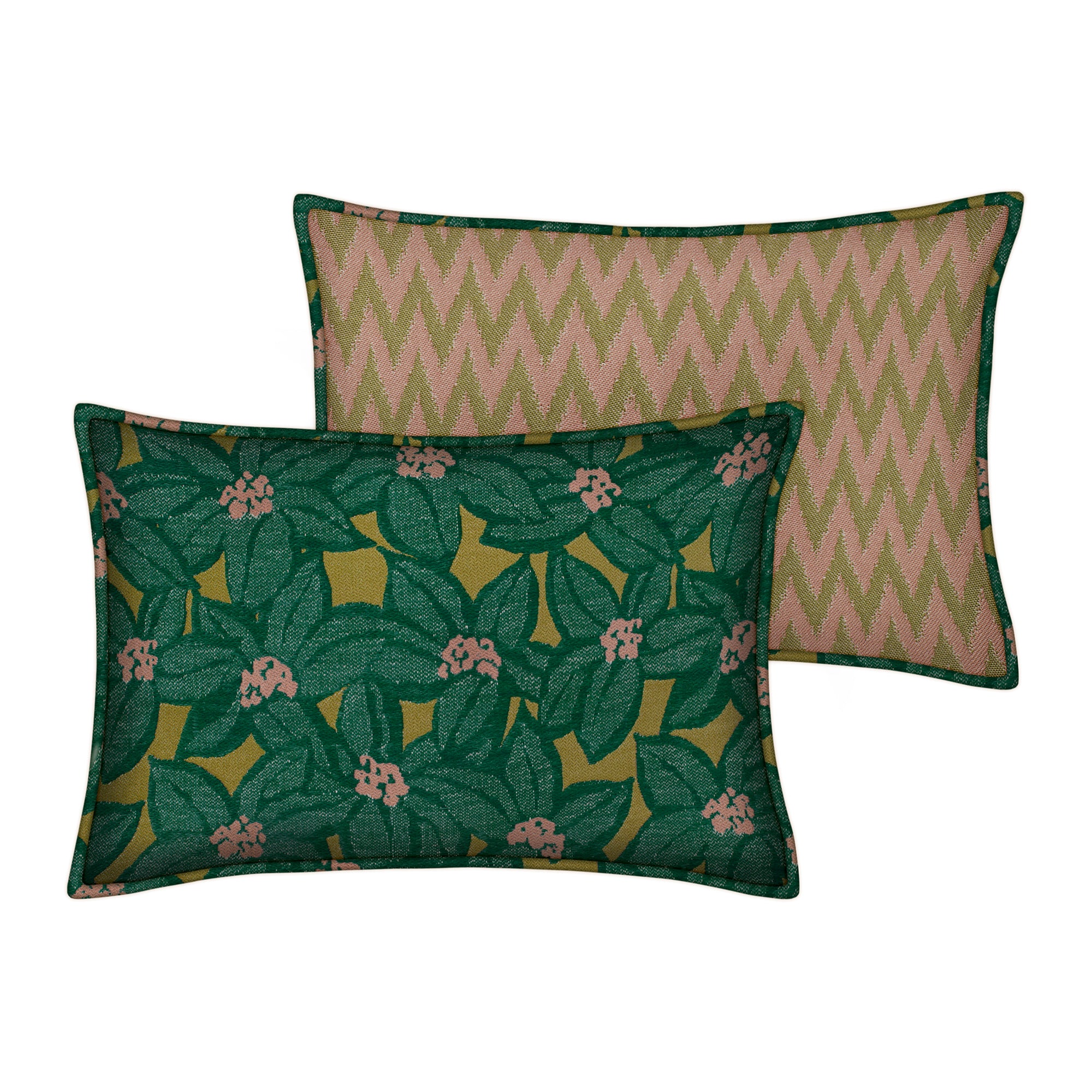 Double sided cushion Michelle Moss & Olive x Rosita Olive & Rose