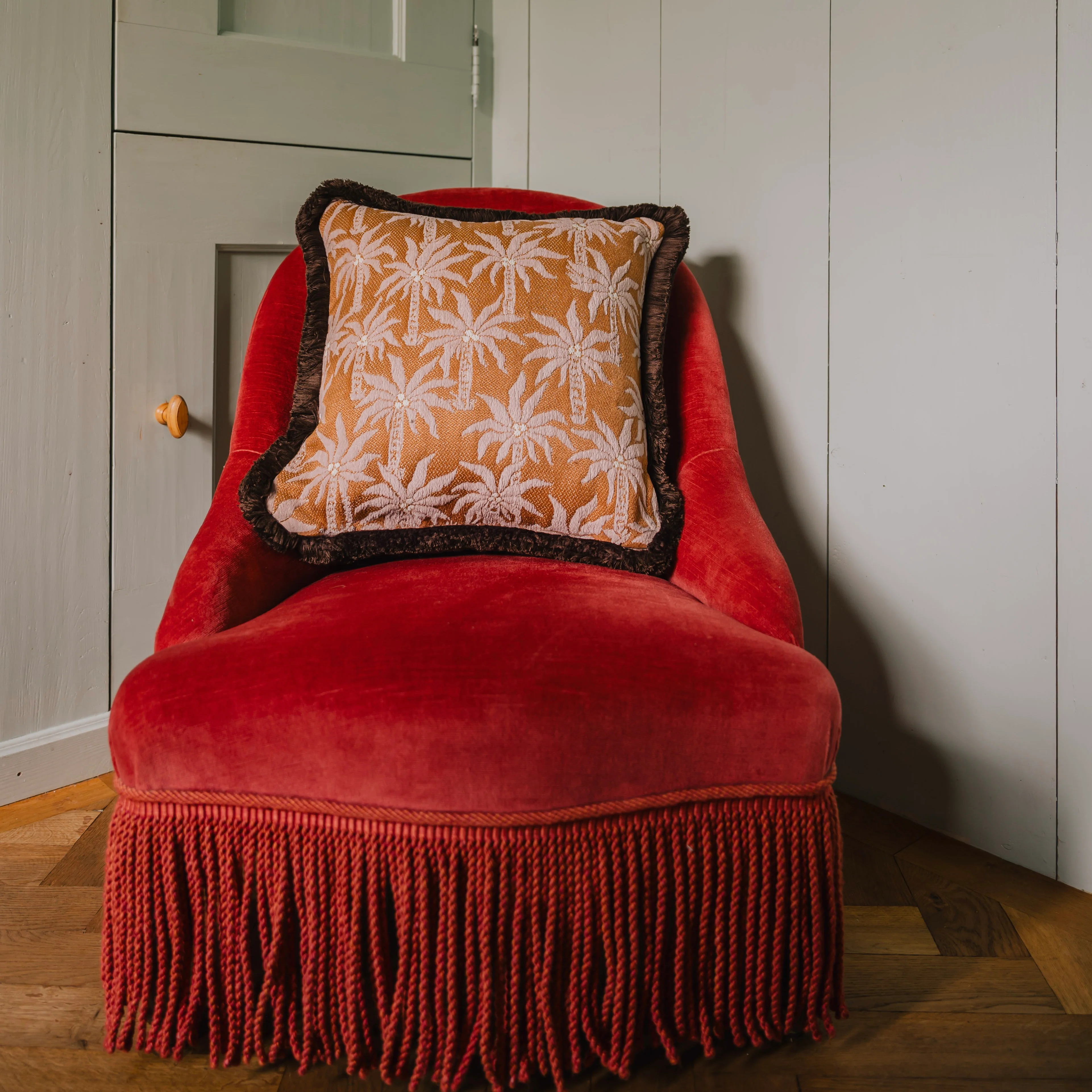 Double sided cushion Yin Chocolate & Rose x Laura Rose & Caramel - Image 4