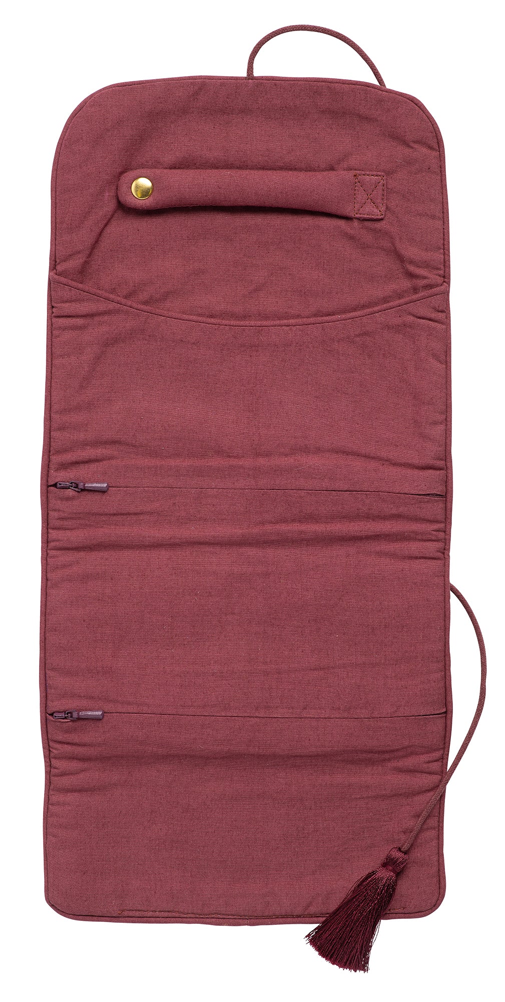 Jewelry Pouch Audrey Burgundy & Fern - Image 4