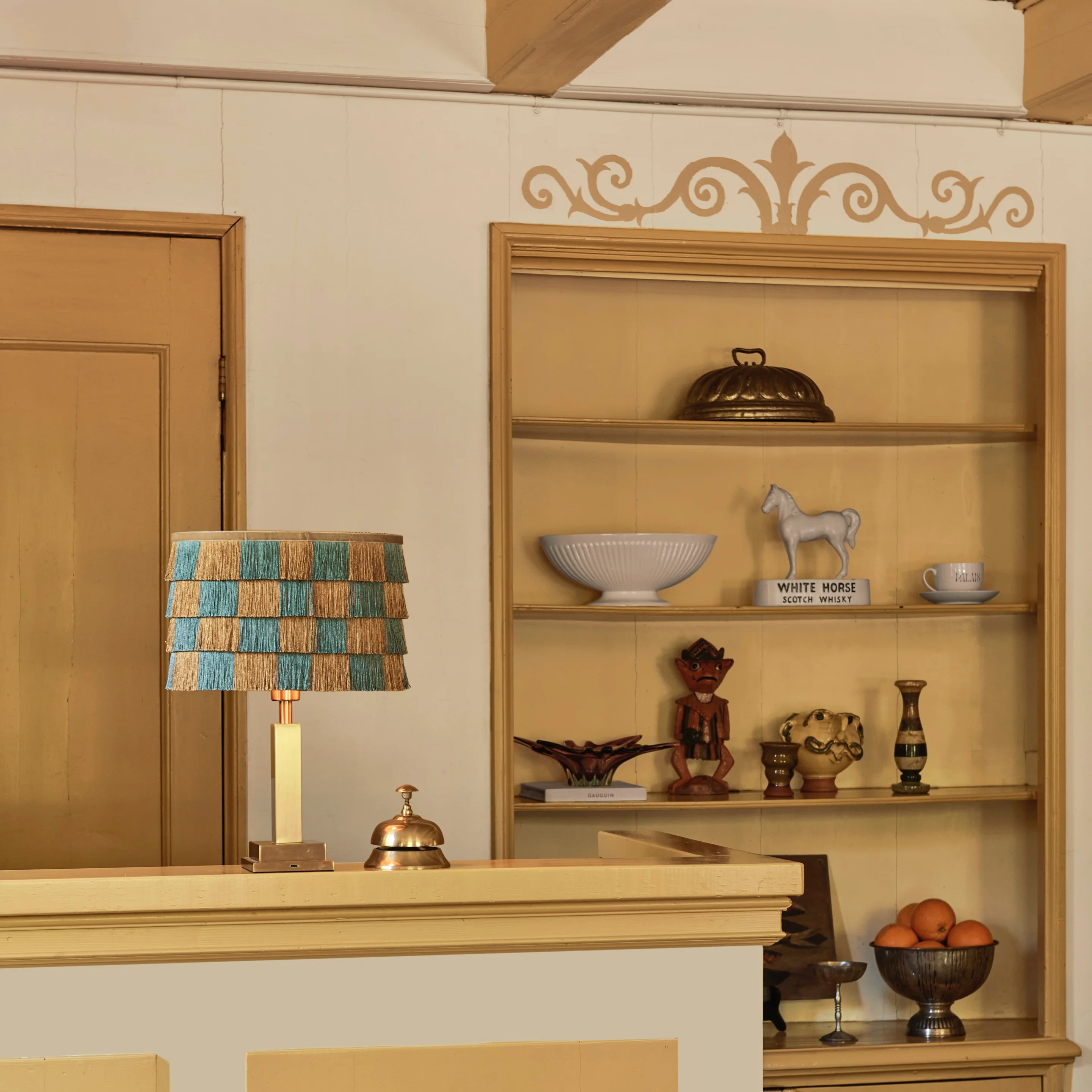 Lampshade Giselle Caramel & Dusty Blue - Image 6