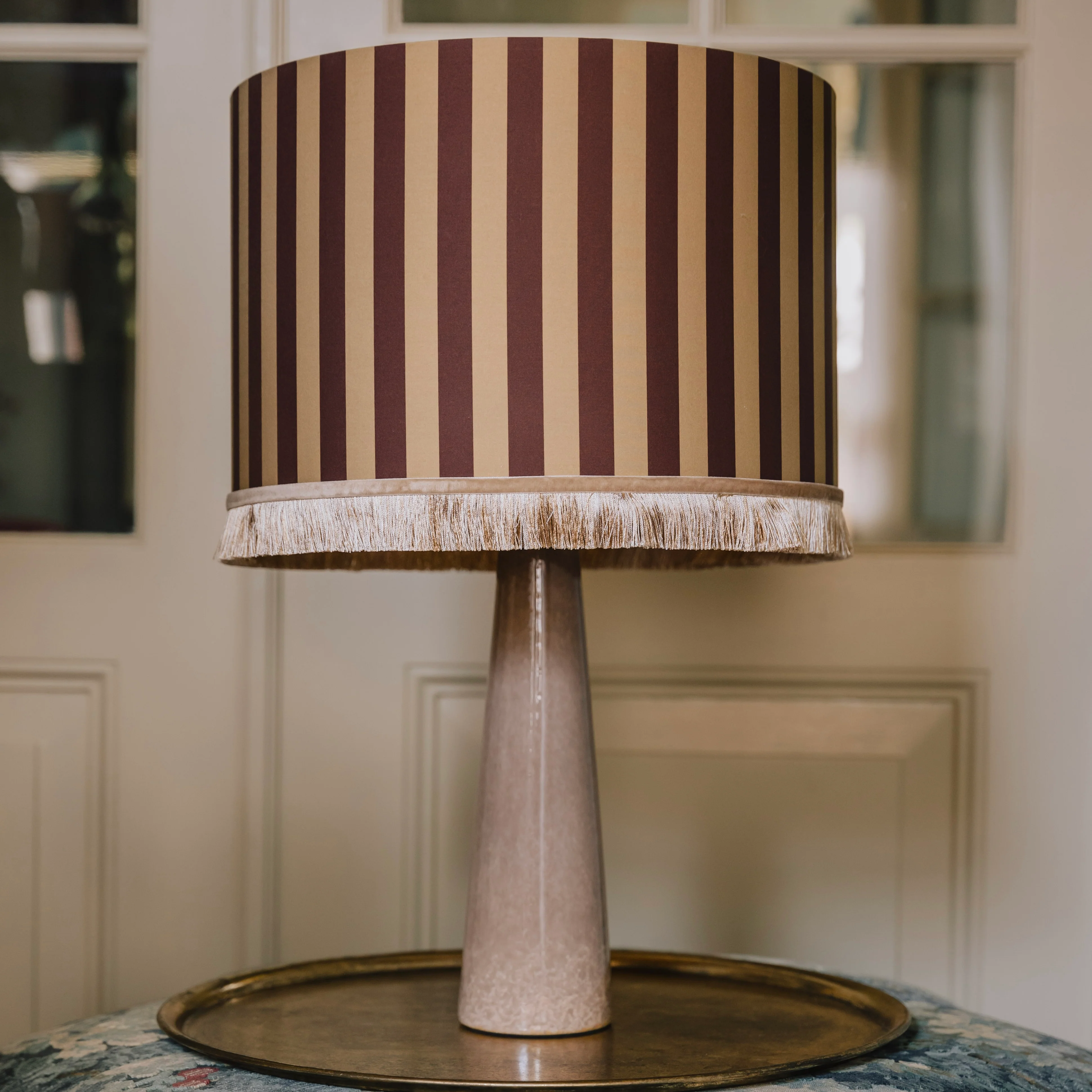 Lampshade Jackie Chocolate & Raffia - Image 2