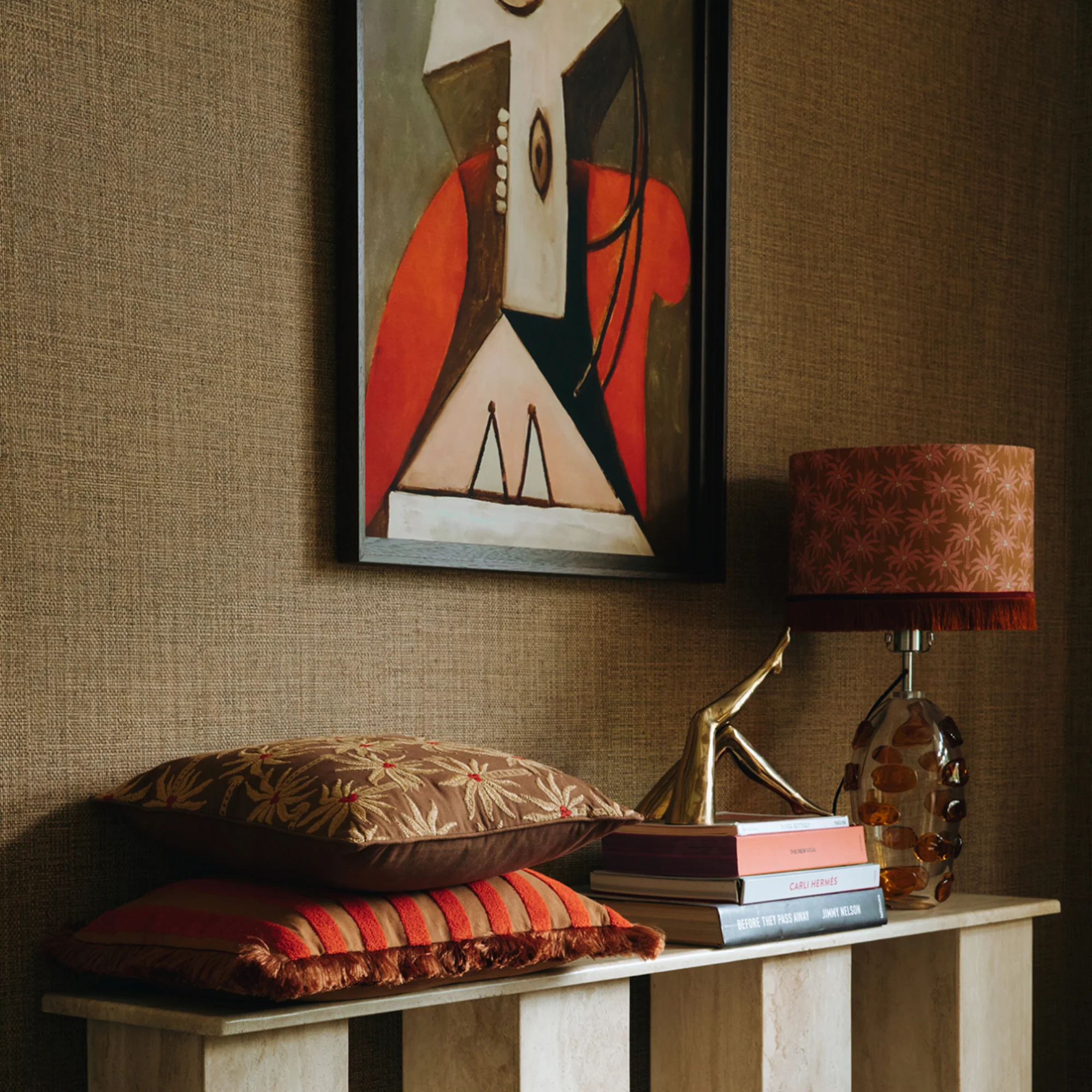 Lampshade Laura Caramel & Rose - Image 2
