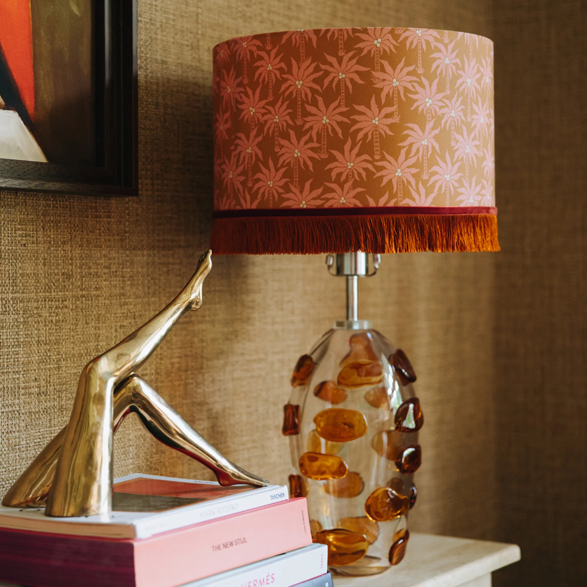 Lampshade Laura Caramel & Rose - Image 3
