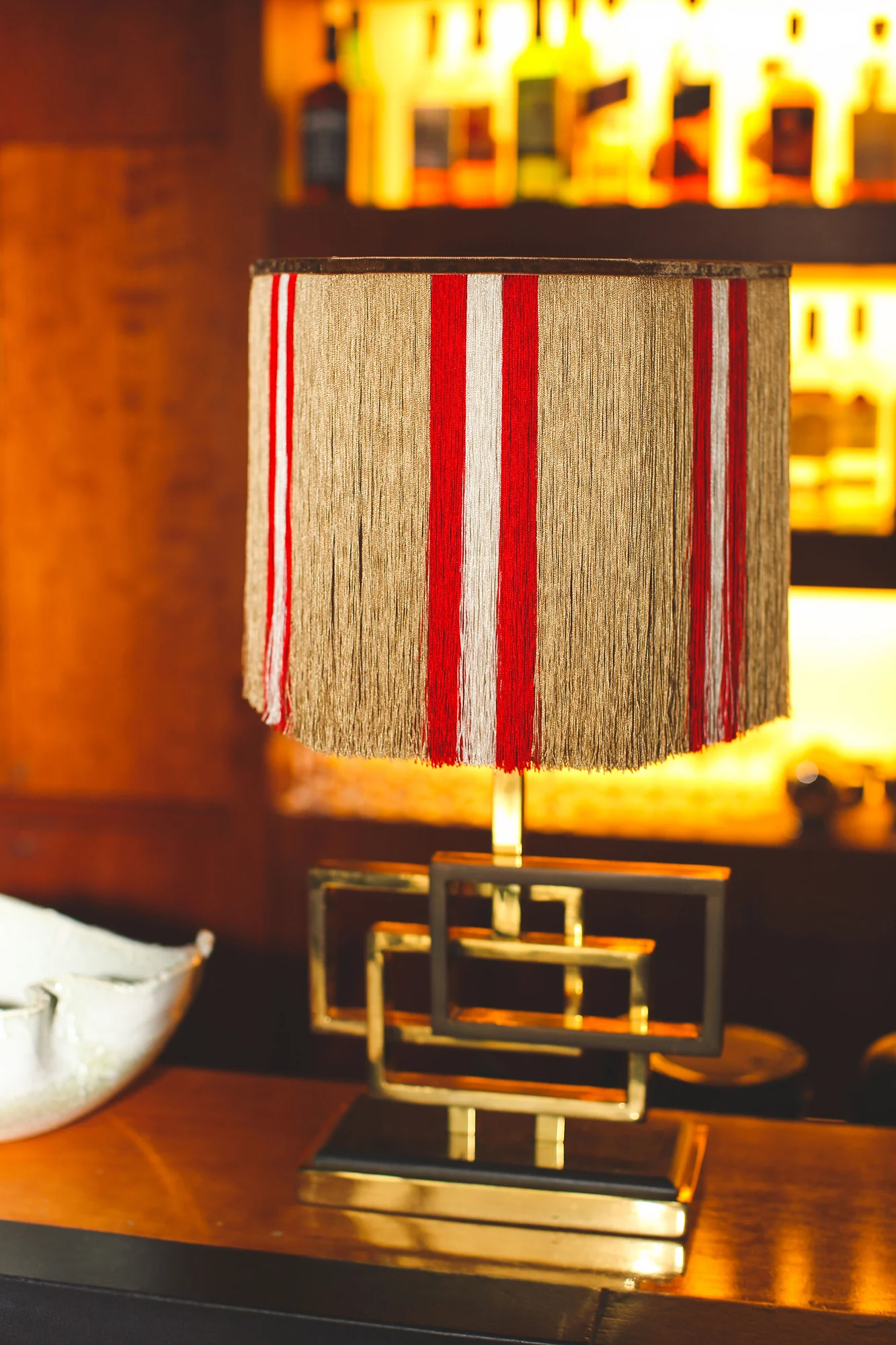 Palais x Hôtel Magique Lampshade Ava Gold & Red - Image 3