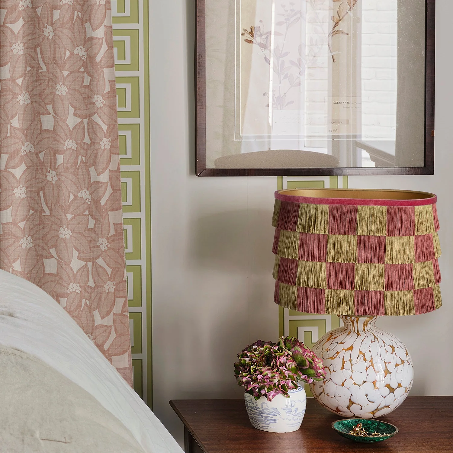 Lampshade Giselle Olive & Rosewood - Image 3