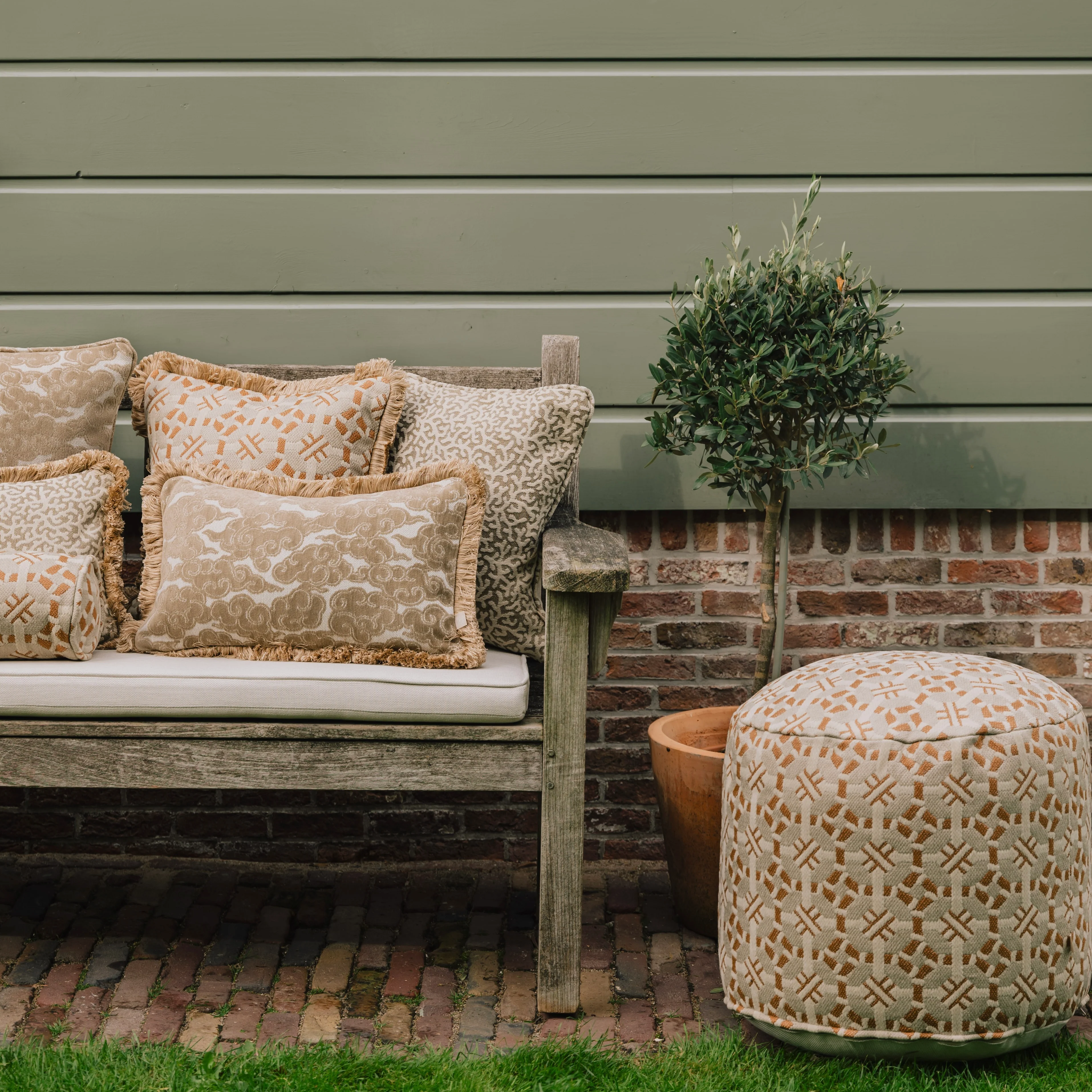 All-season pouf Coco Caramel & Sand - Image 3