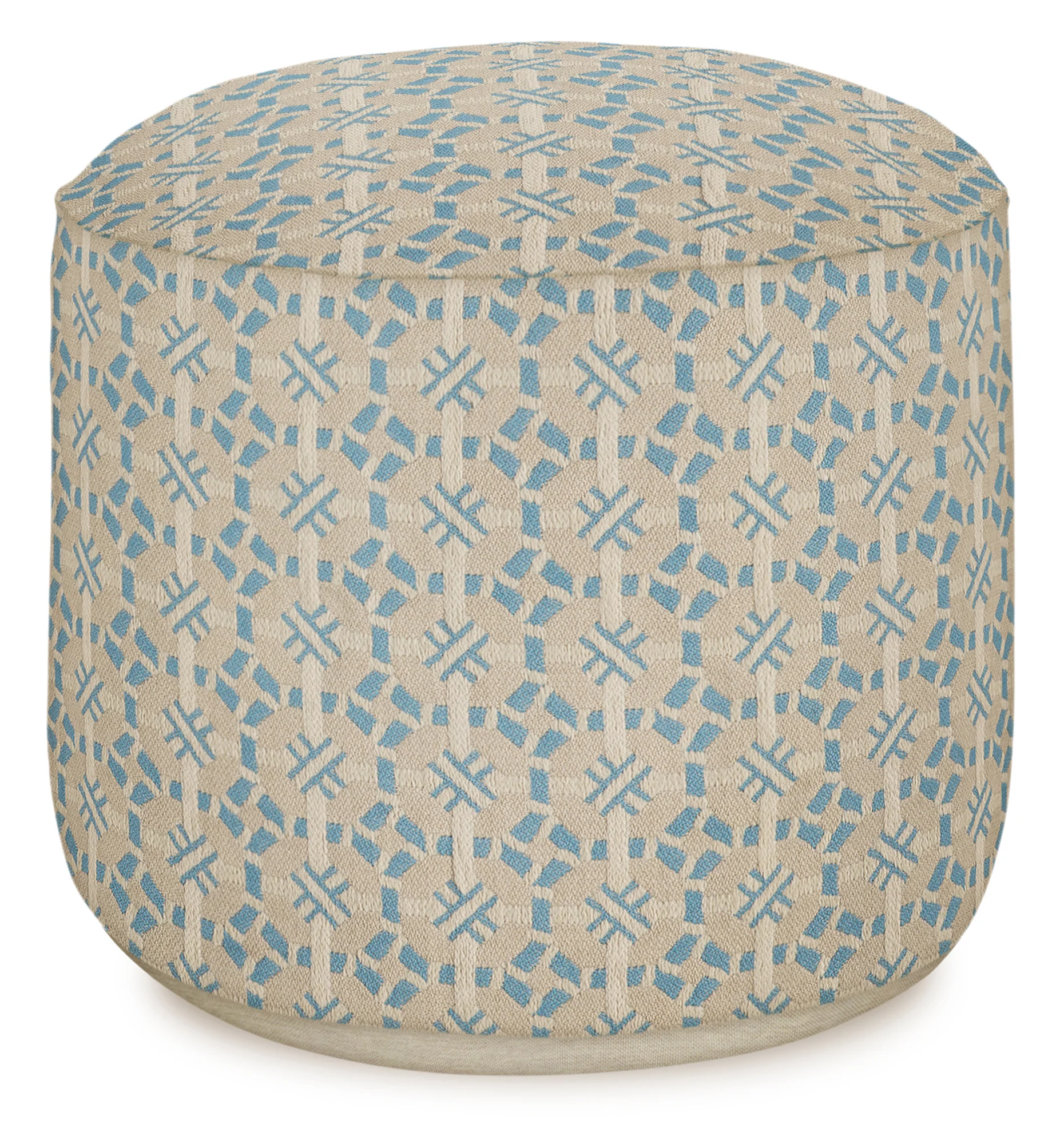 All-season pouf Coco Ice & Ecru