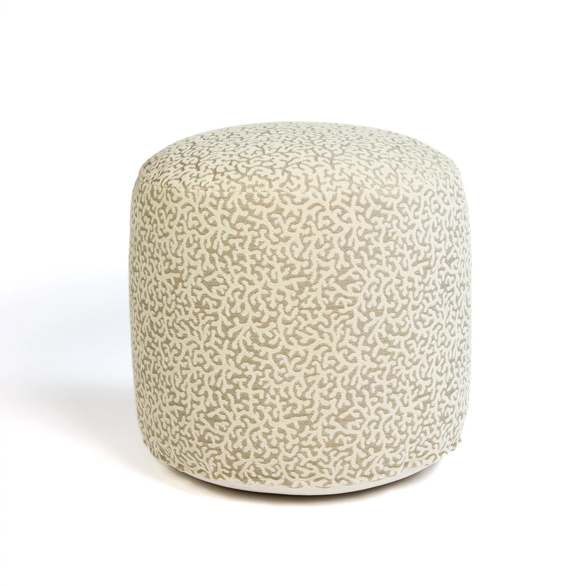 All-season pouf Lauren Sand & Ecru