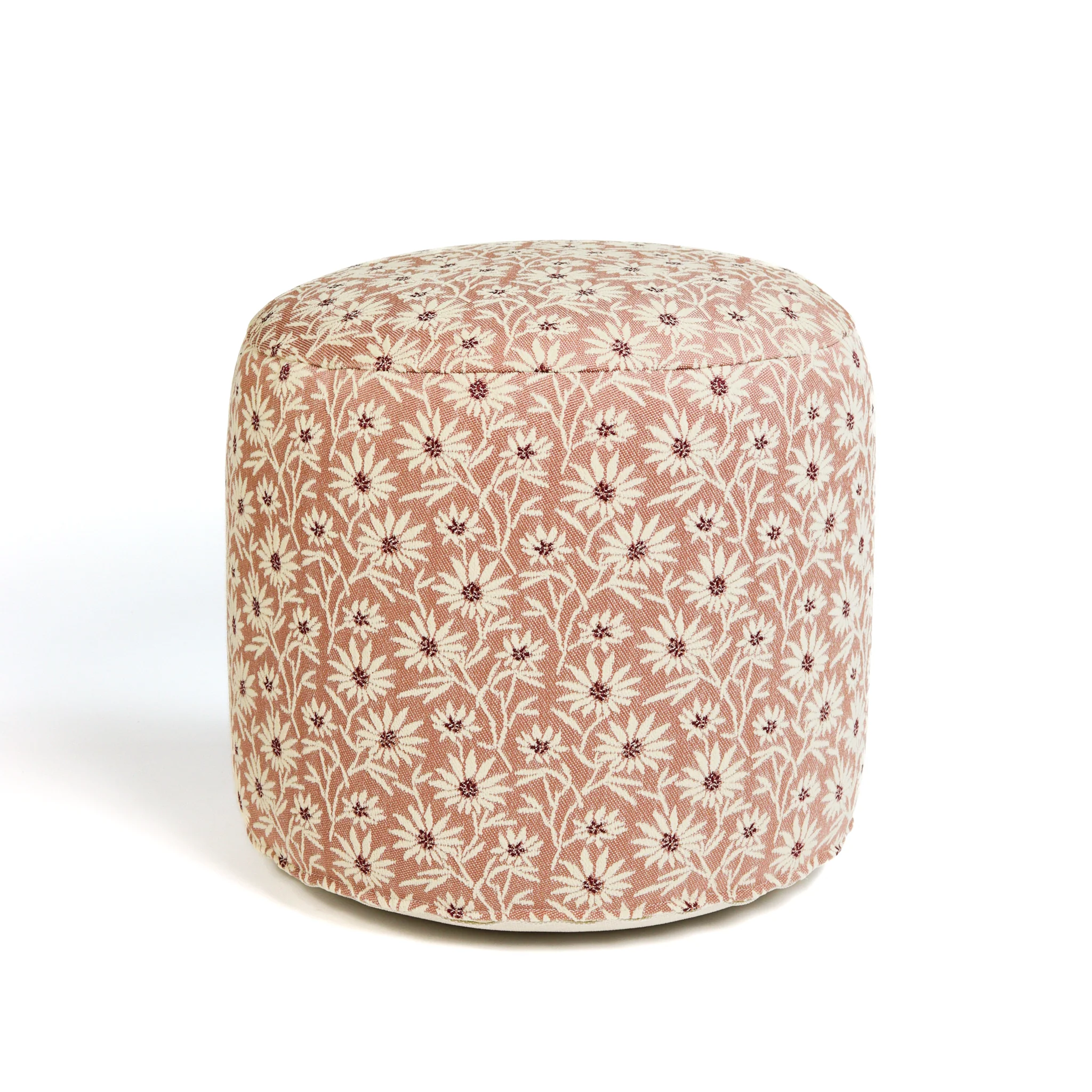 All-season pouf Mako Rose & Ecru