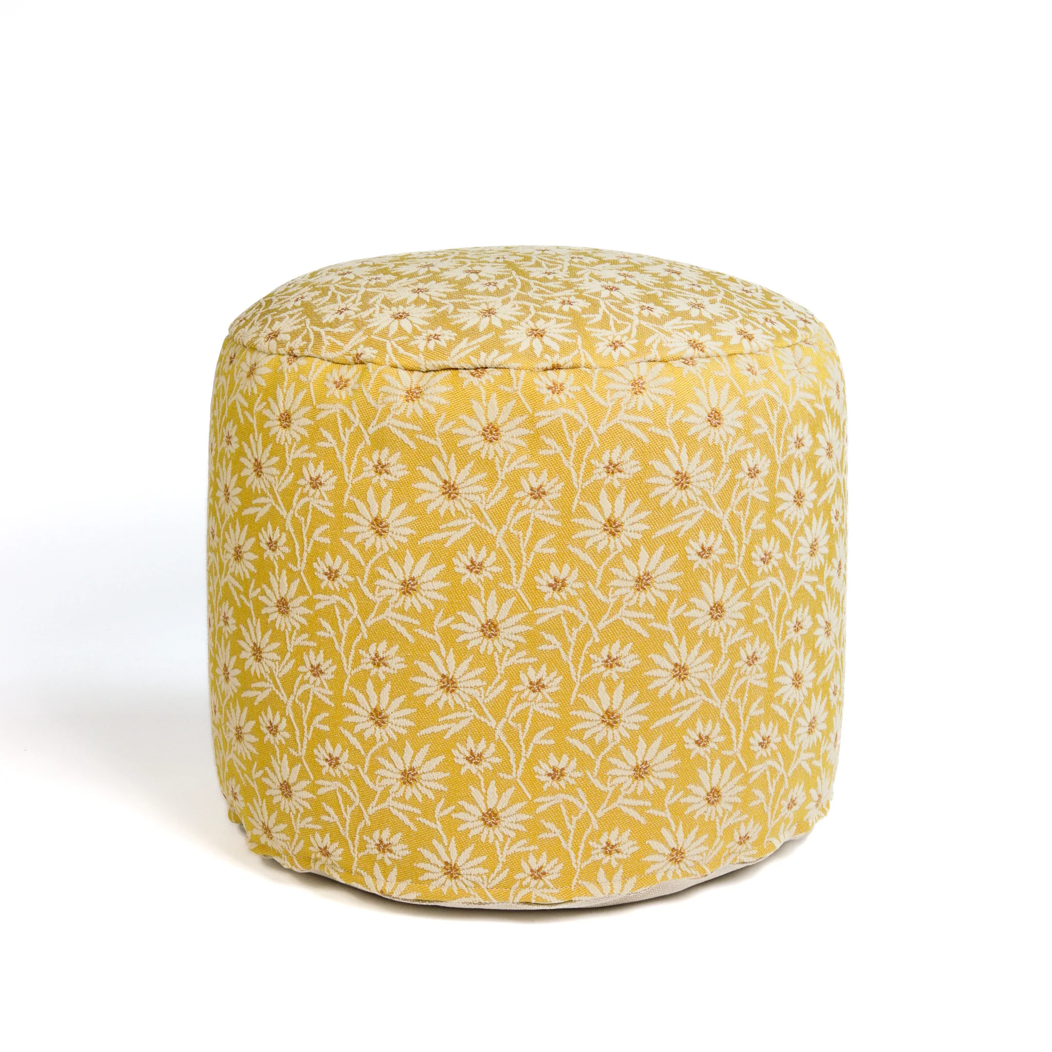 All-season pouf Mako Sunflower & Ecru