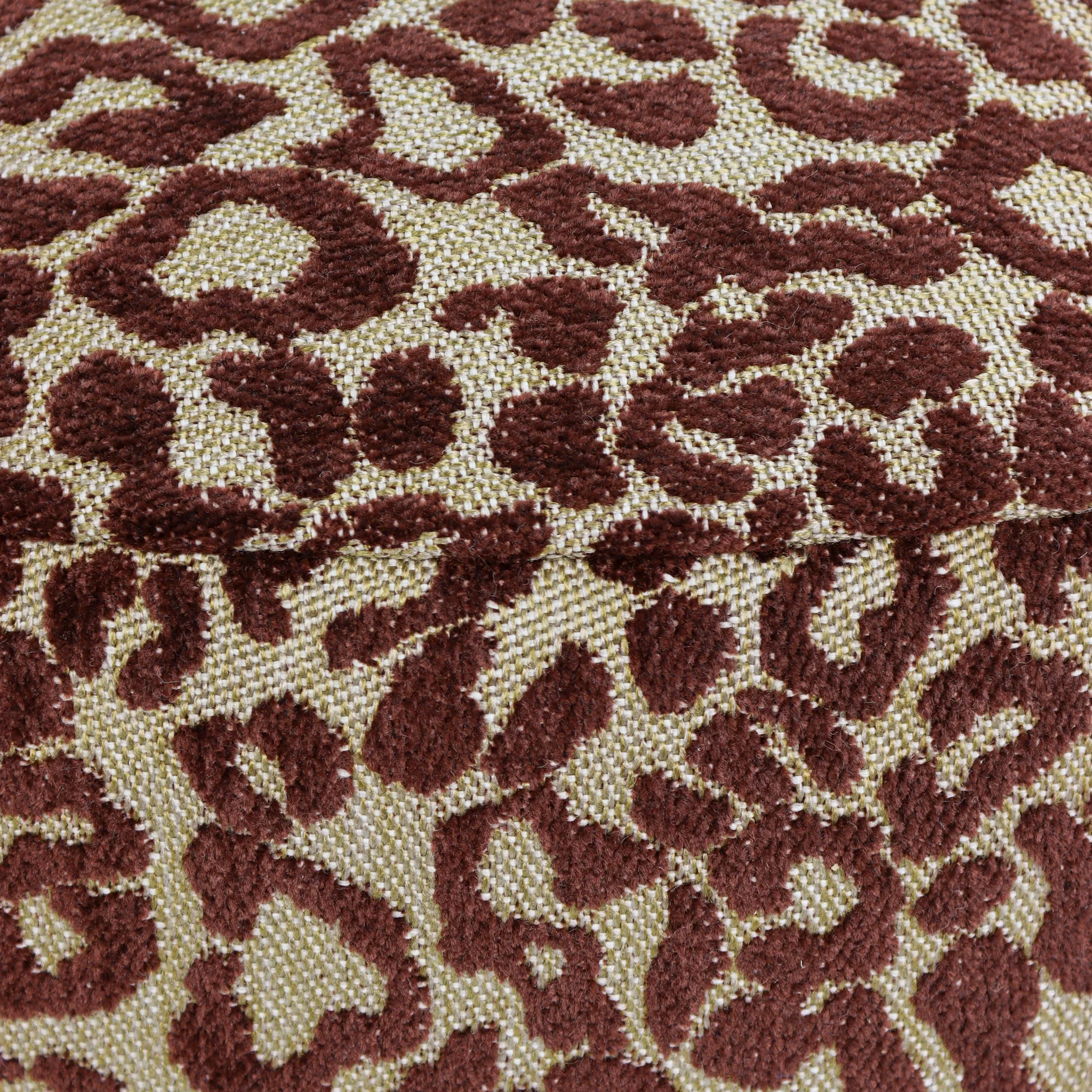 All-season pouf Maya Chocolate & Raffia - Image 6