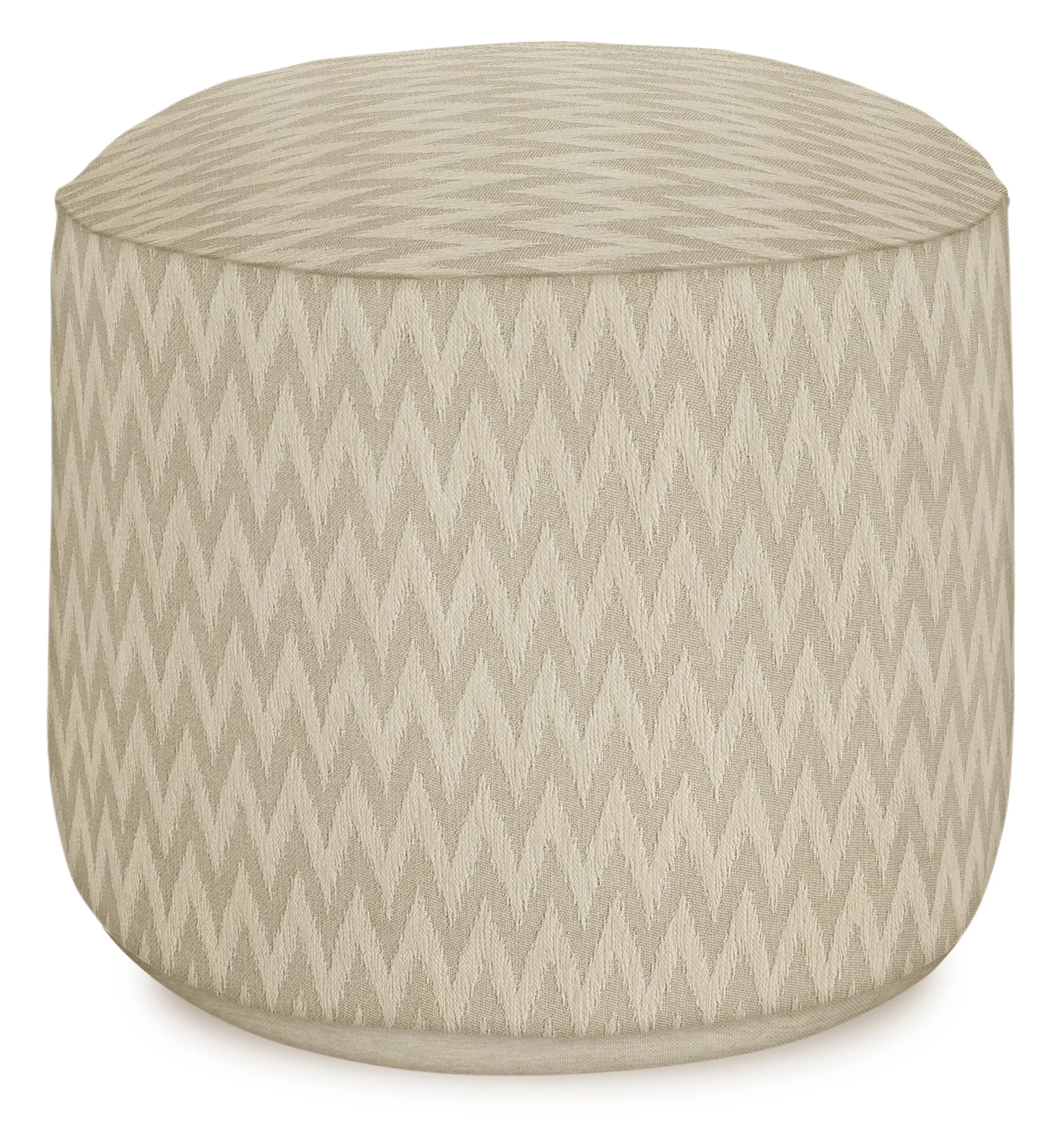All-season pouf Rosita Sand & Ecru