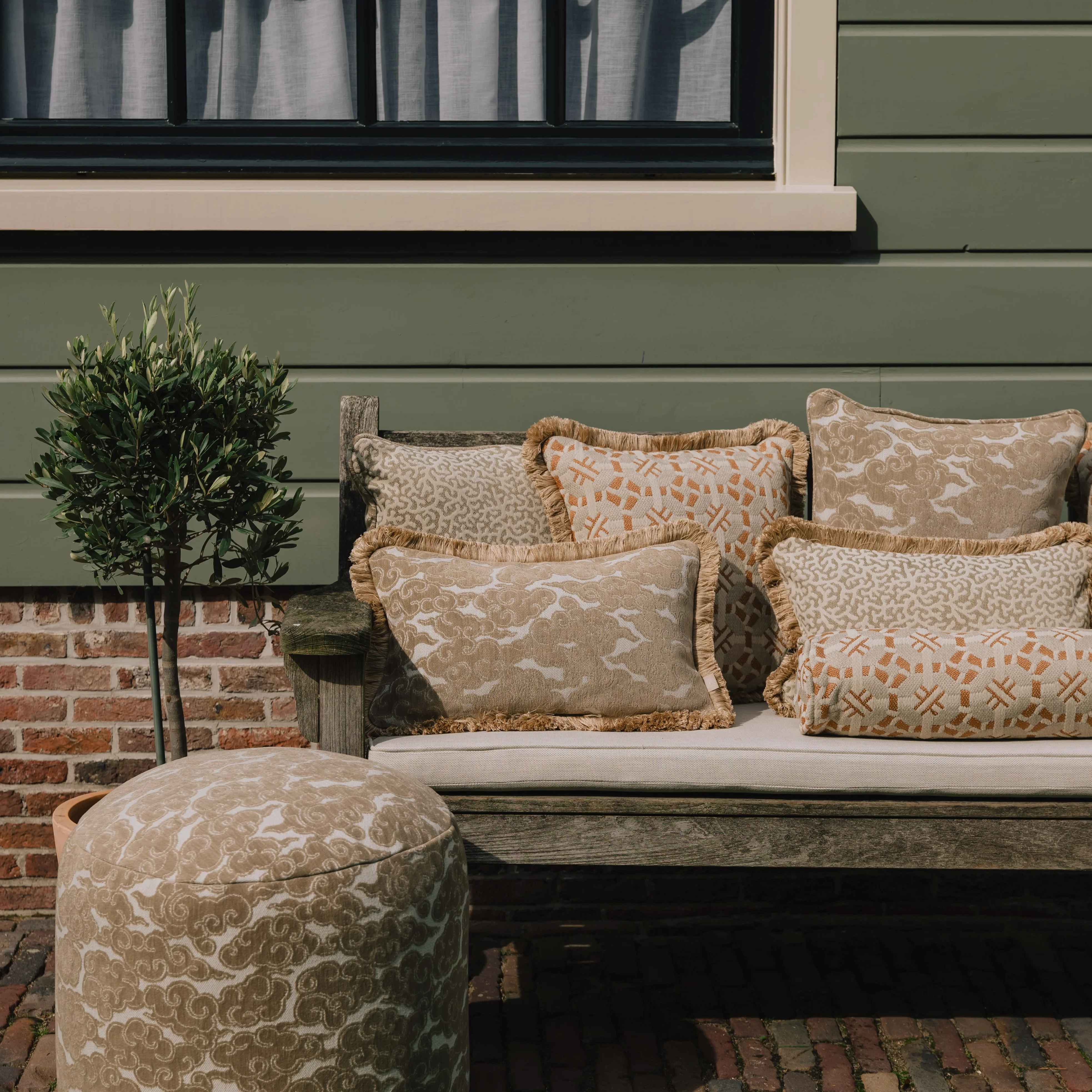 All-season pouf Yin Sand & Ecru - Image 4