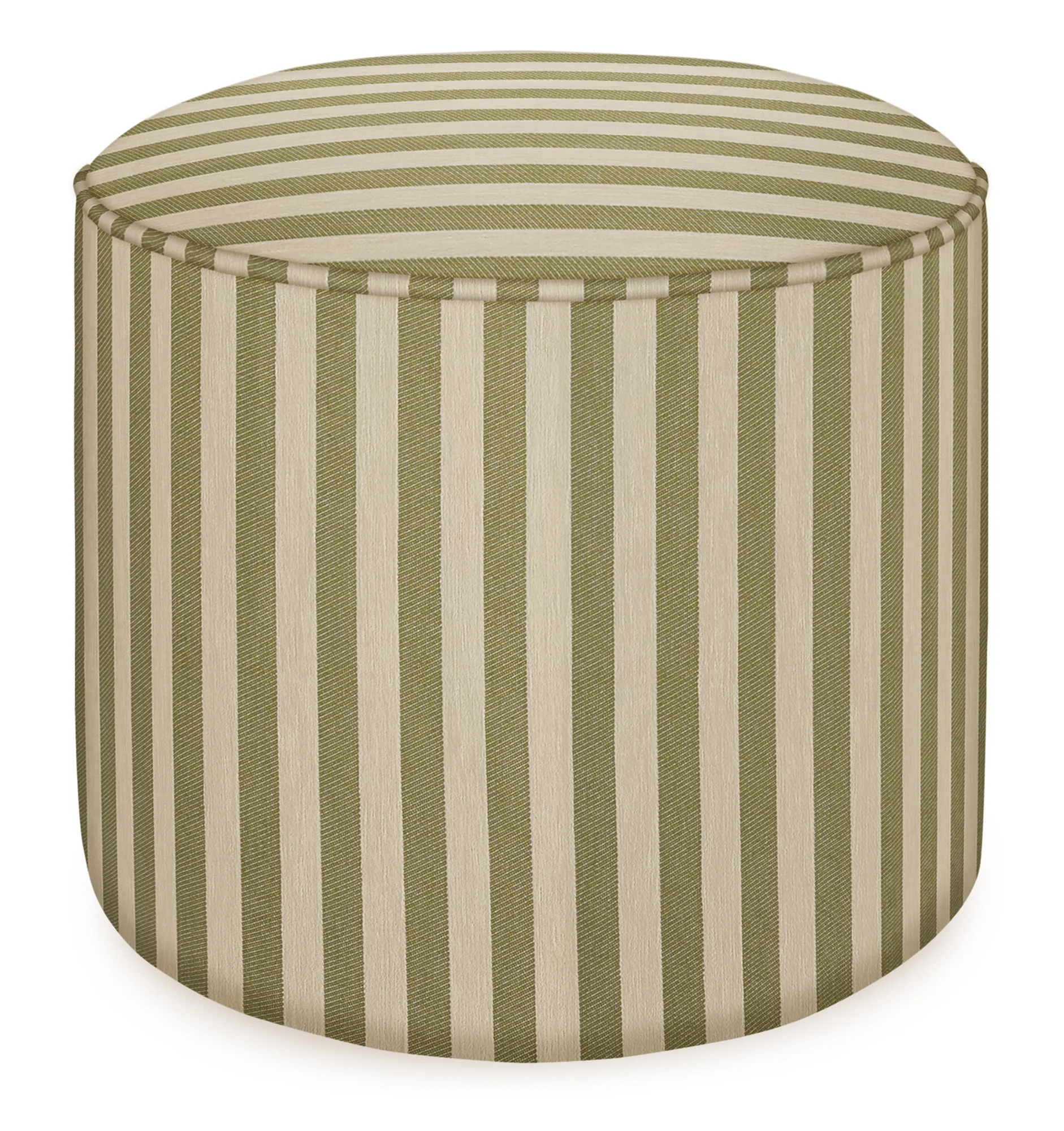Pouf Jackie Olive & Ecru