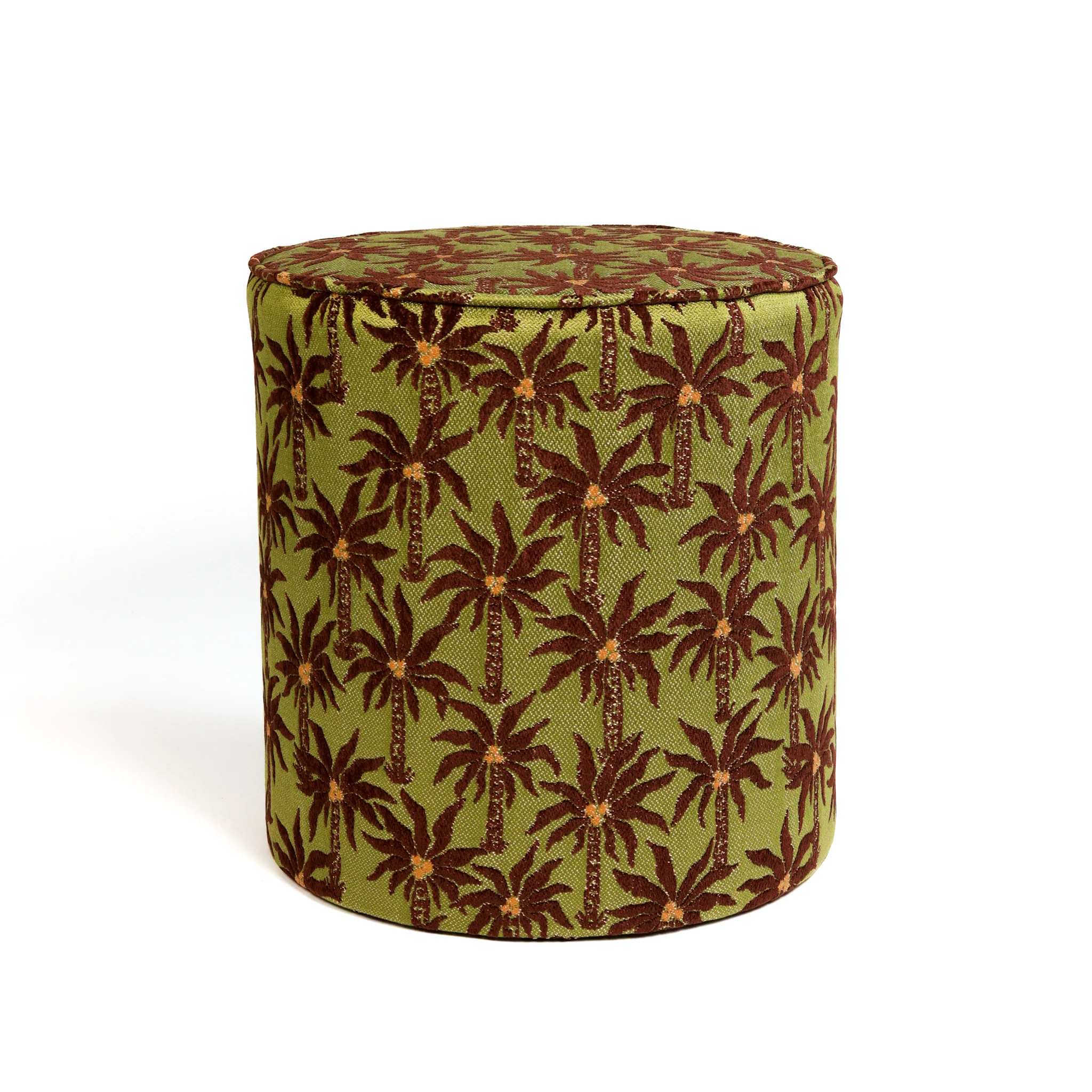 Pouf Laura Chocolate & Olive