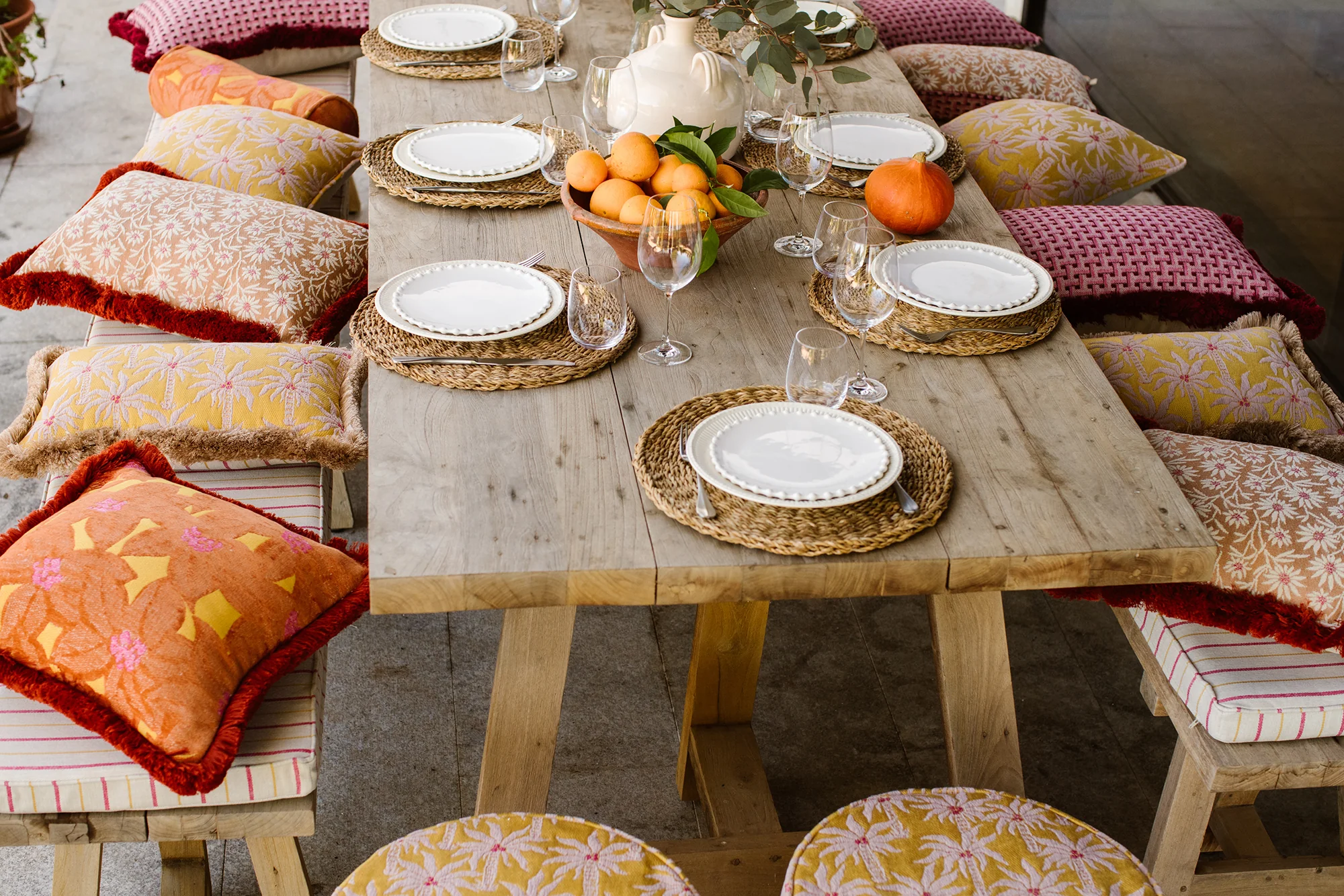 Pouf Laura Sunflower & Rose - Image 9