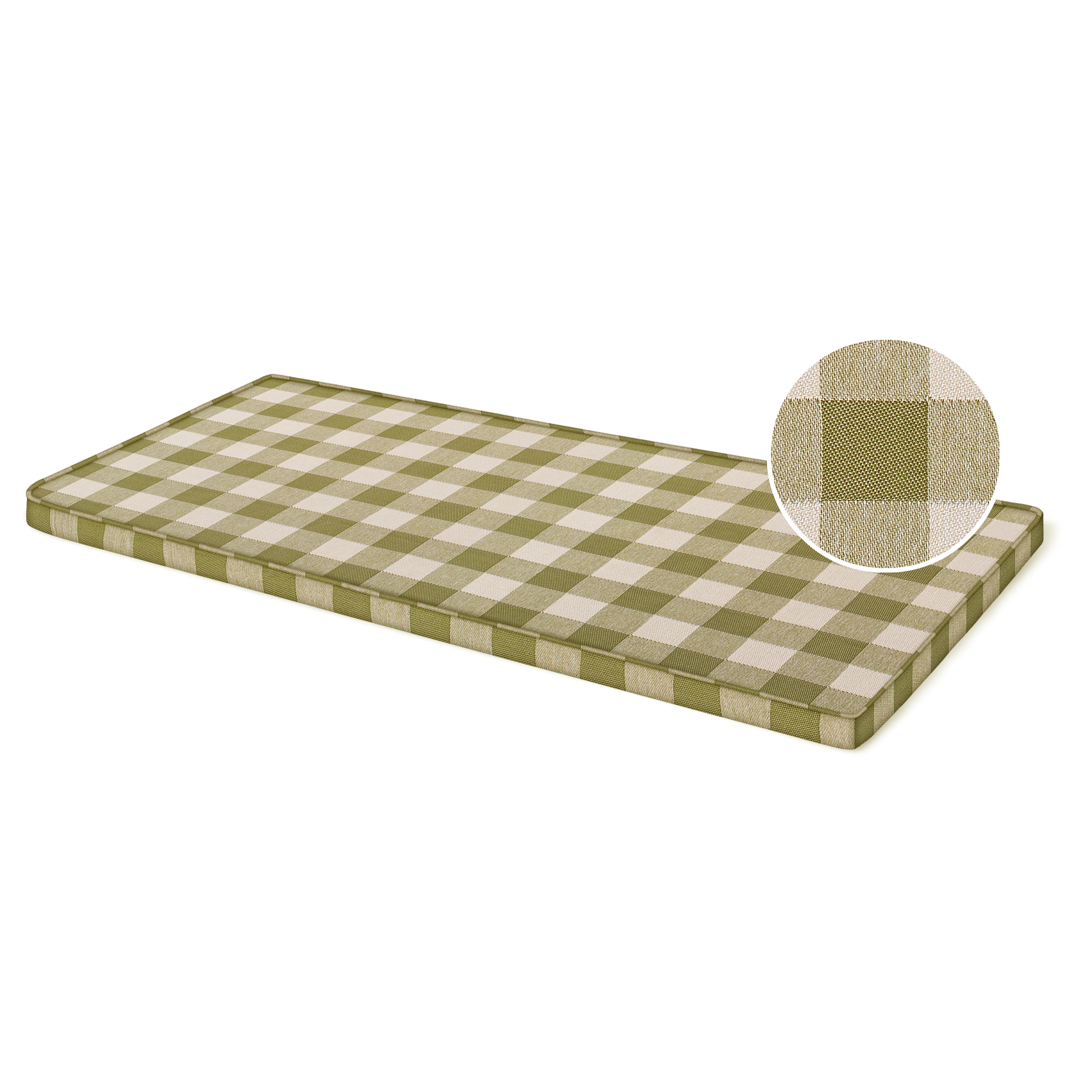 Sofa cushion Brigitte Olive & Ecru