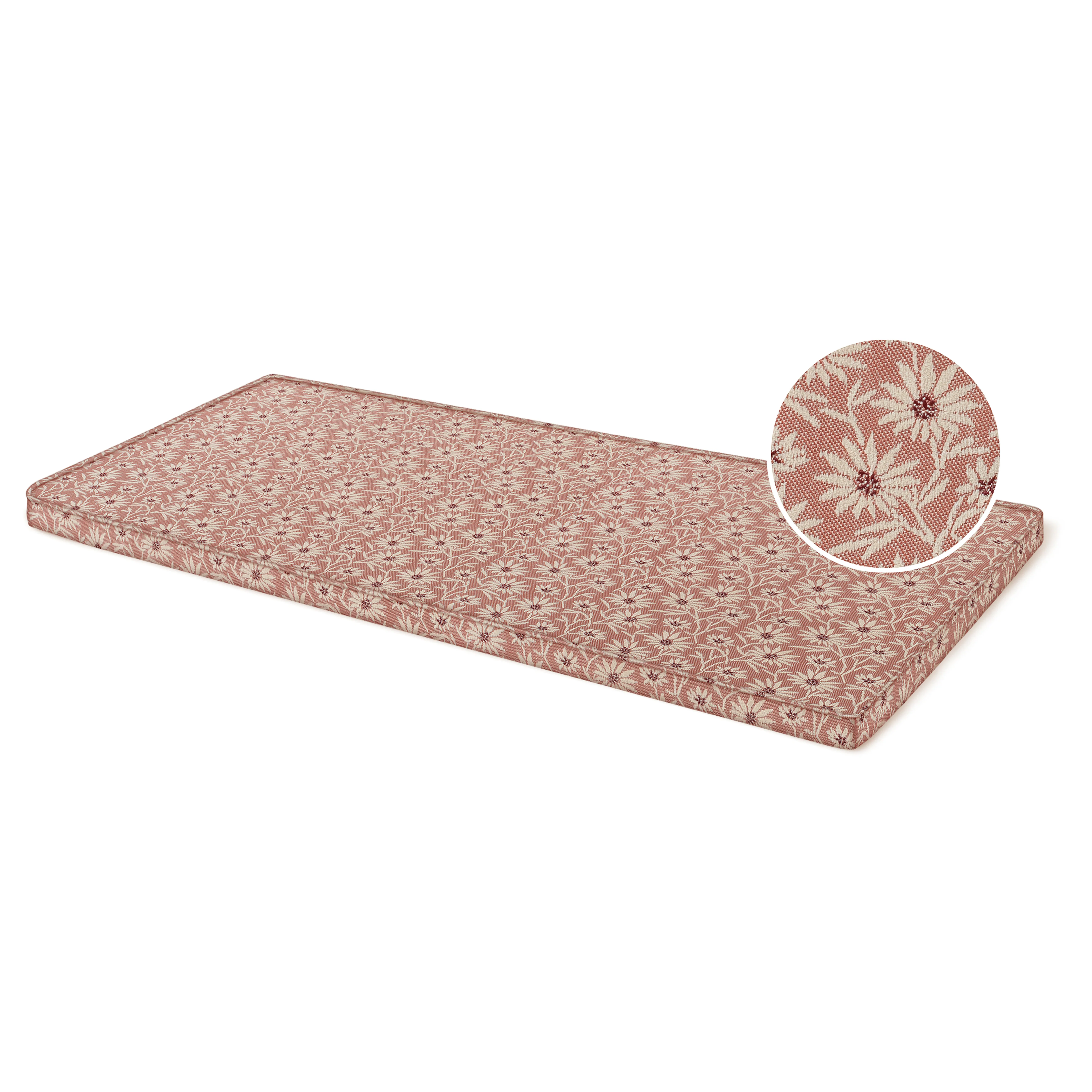 Sofa cushion Mako Rose & Ecru