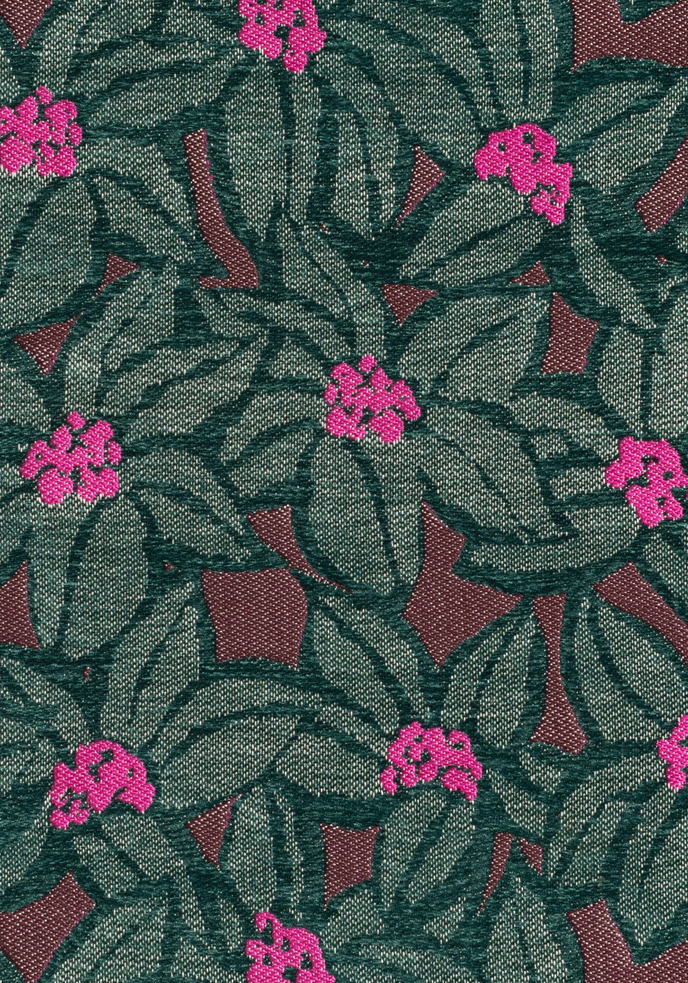 Fabric Michelle Bordeaux & Green